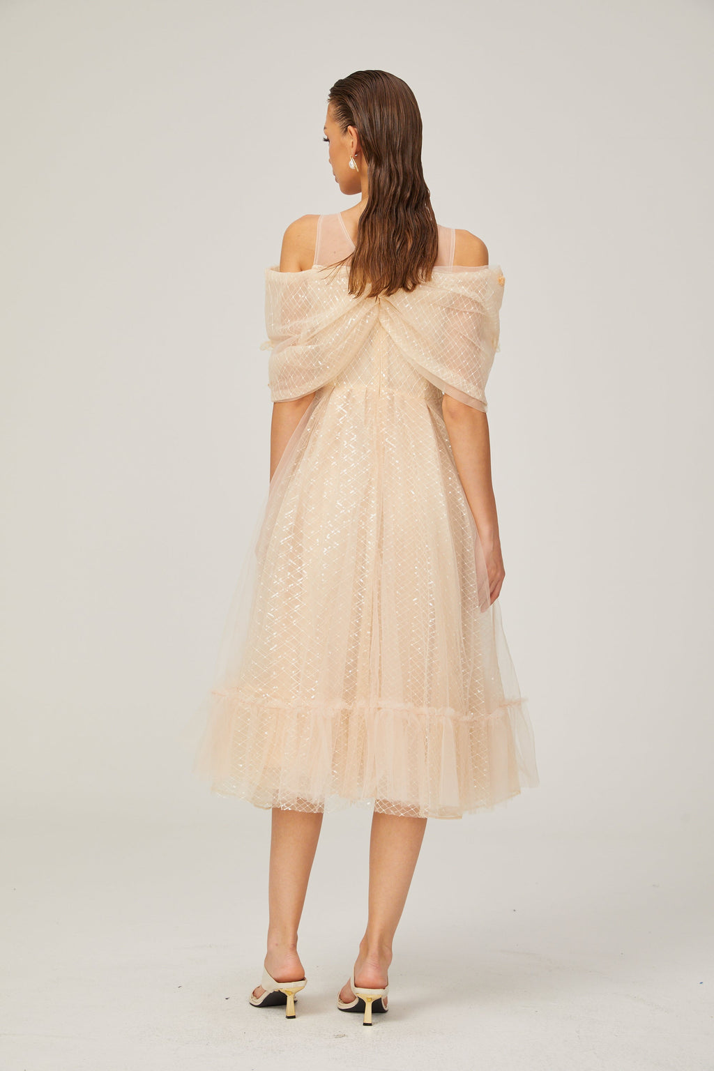 Danielle midi elbise