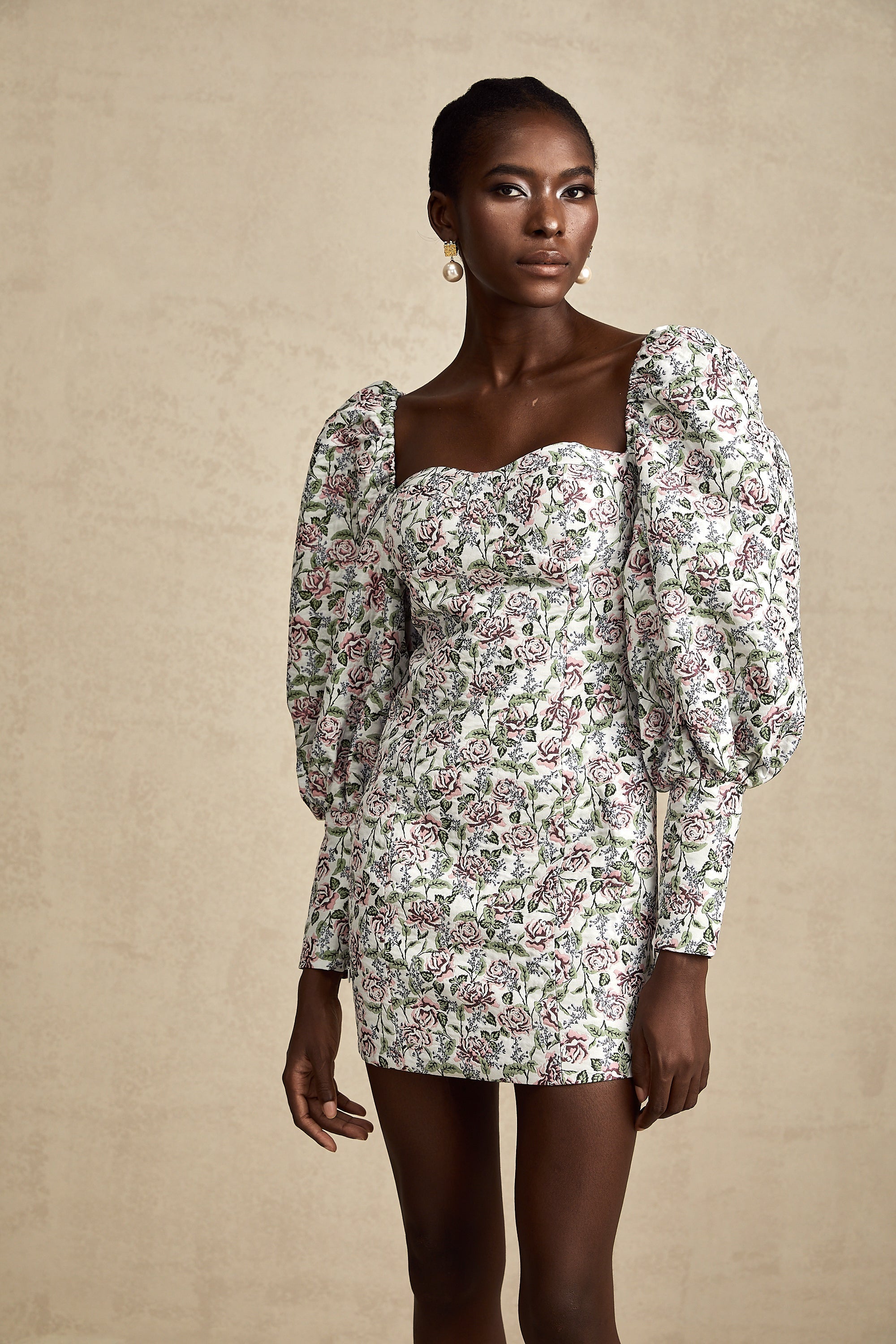 Gaëlle desen mini elbise