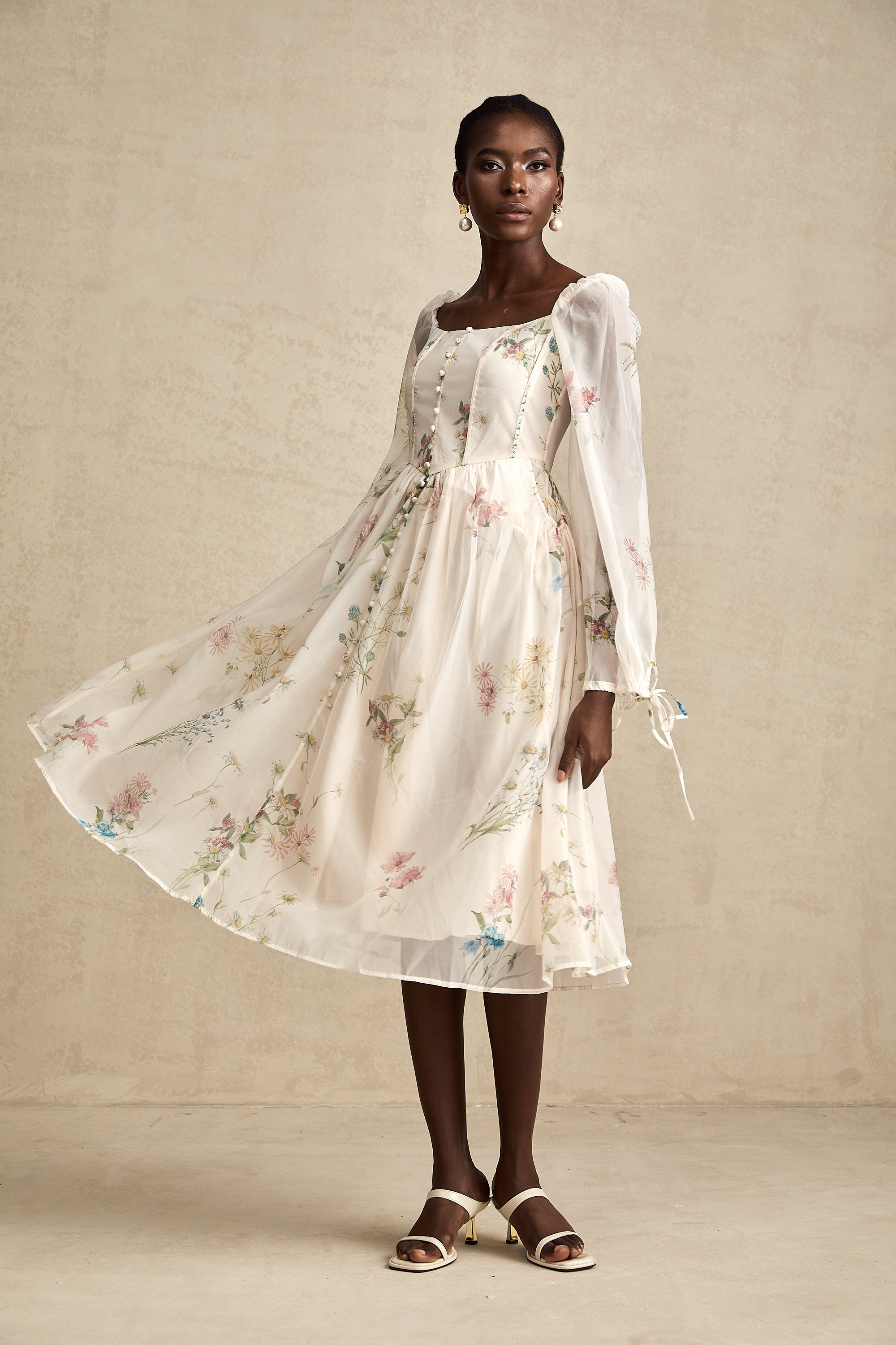 Anne midi elbise
