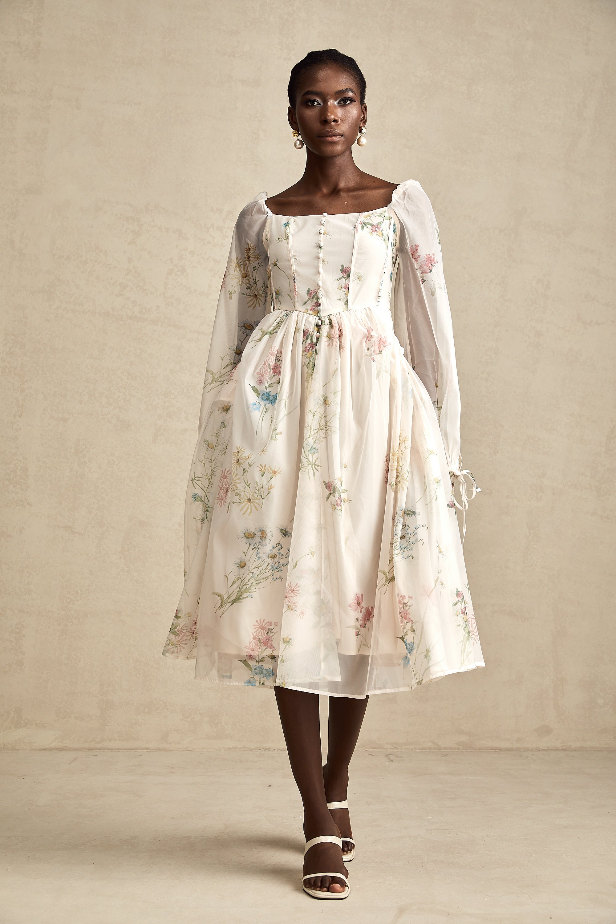 Anne midi elbise