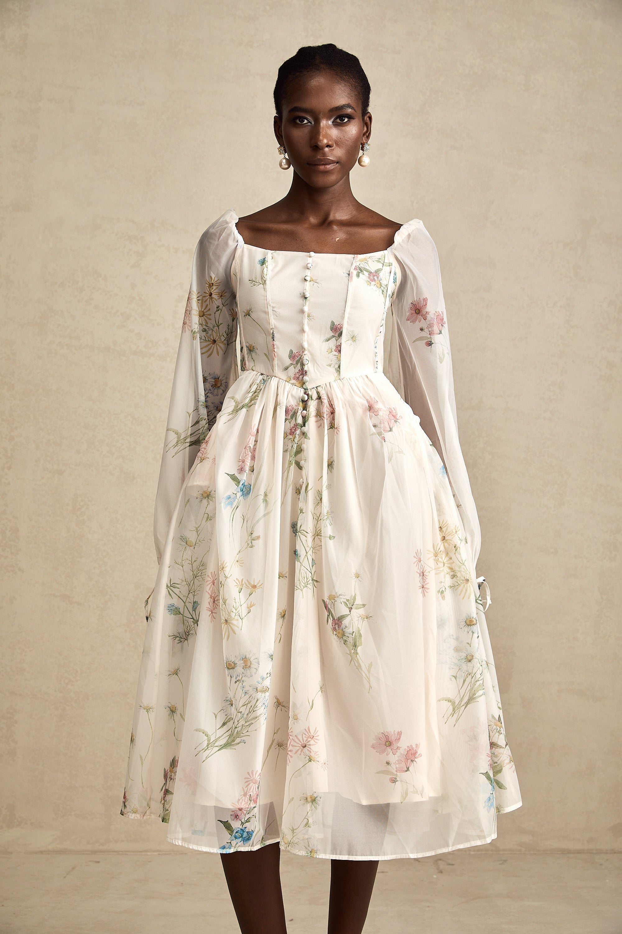 Anne midi elbise