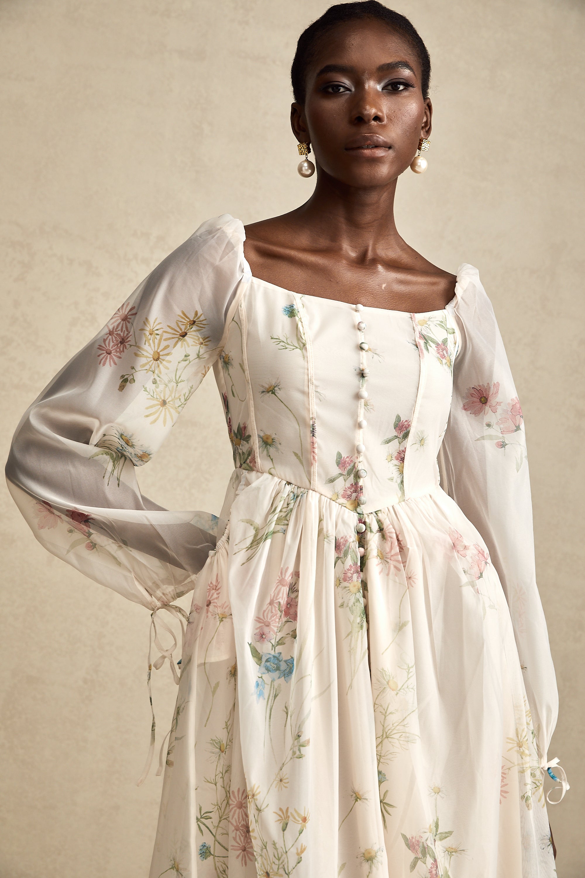 Anne midi elbise