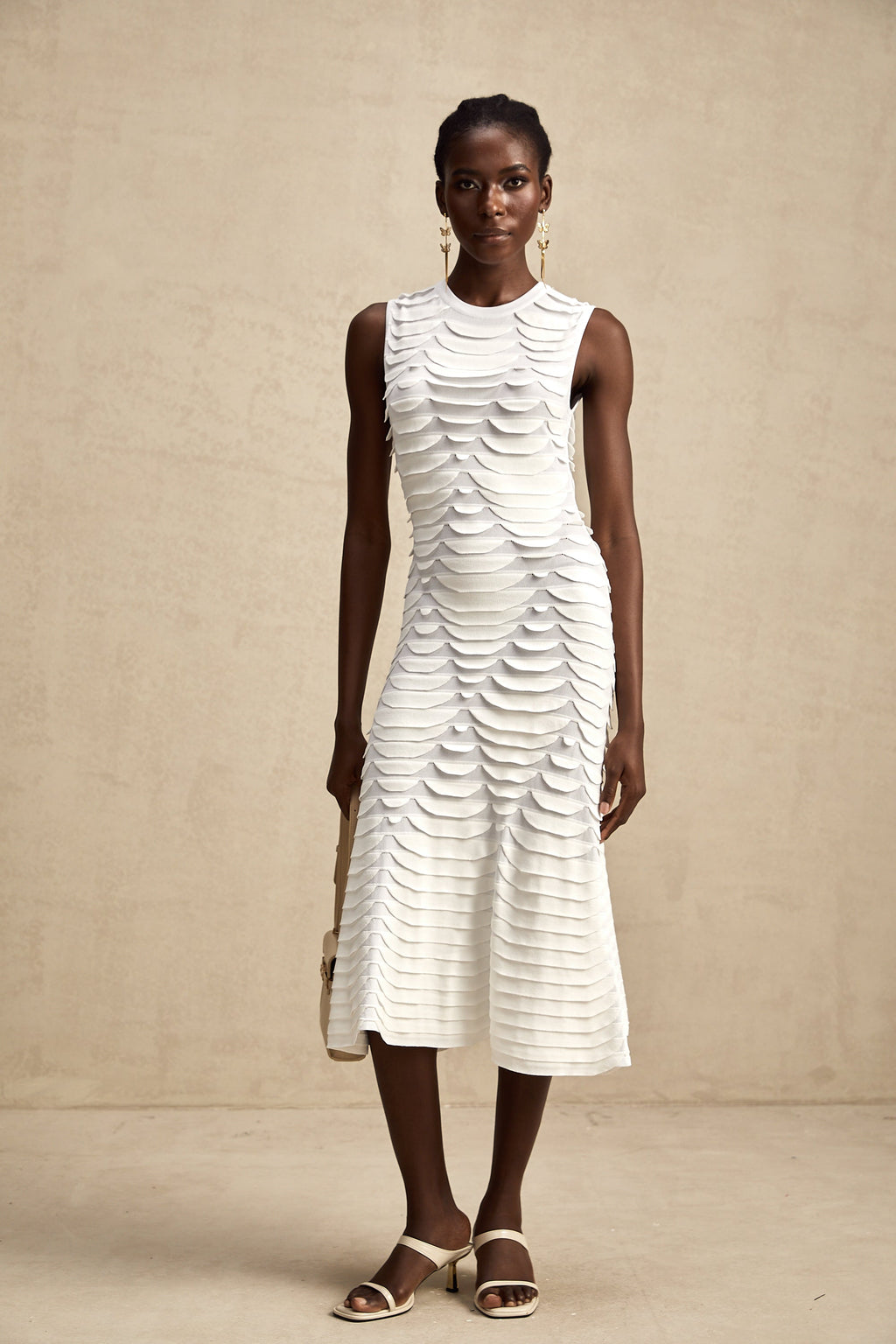 Anna midi elbise