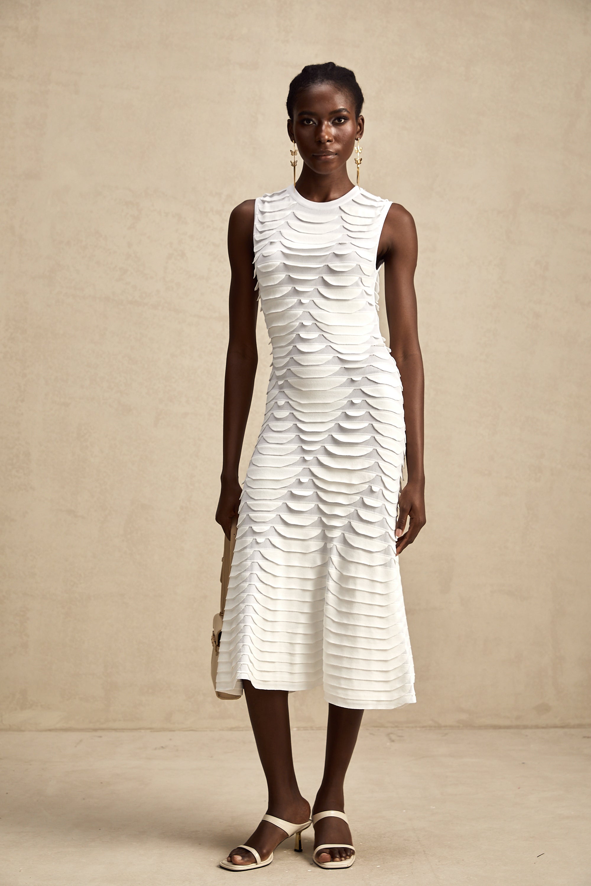 Anna midi elbise