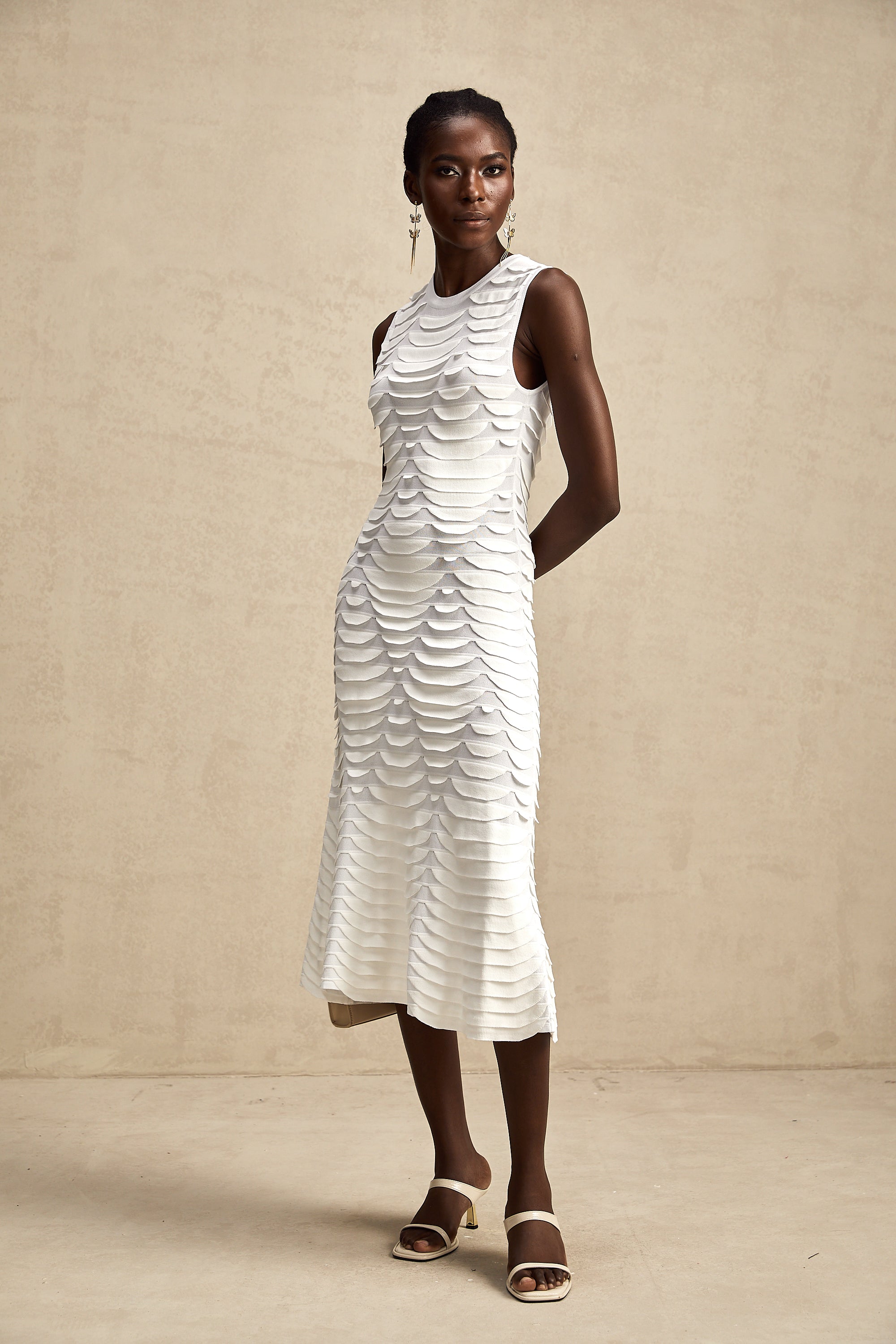 Anna midi elbise