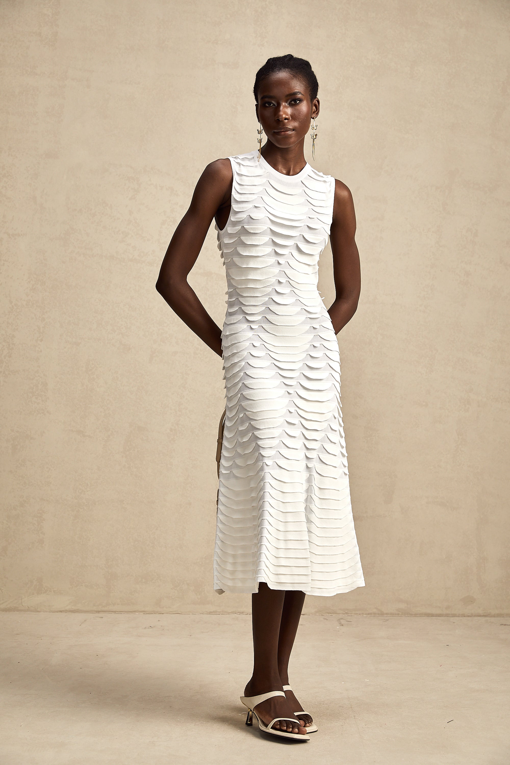 Anna midi elbise
