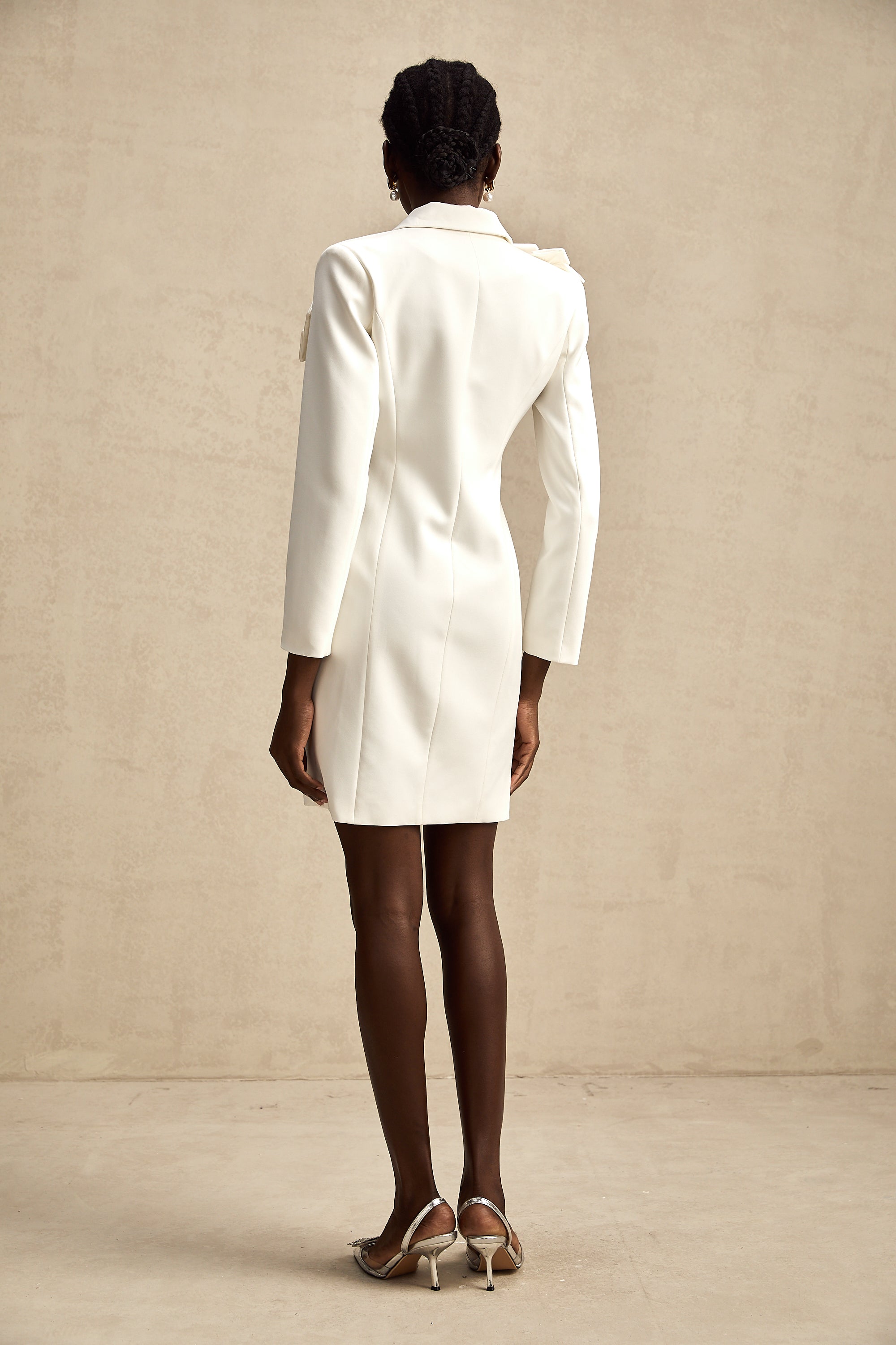 Constance zip midi elbise