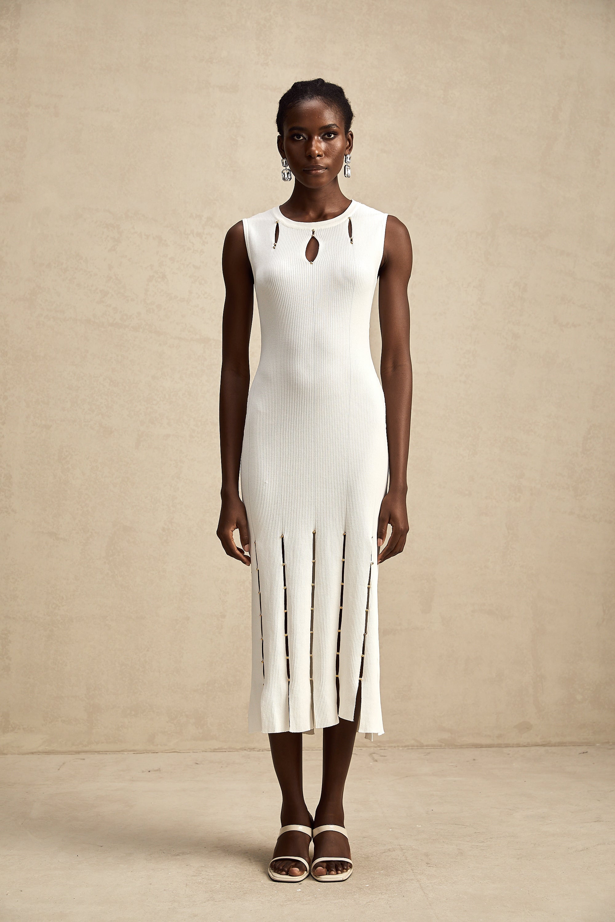 Hilaire midi elbise