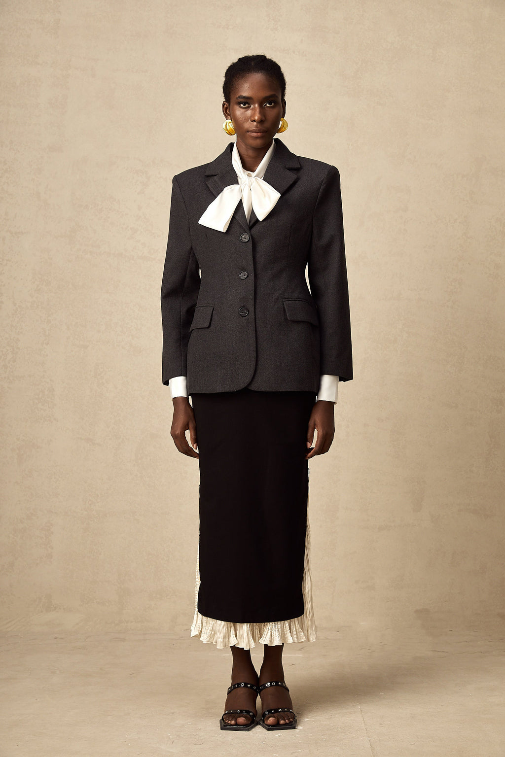 Lyana Gri Beli Dar Blazer