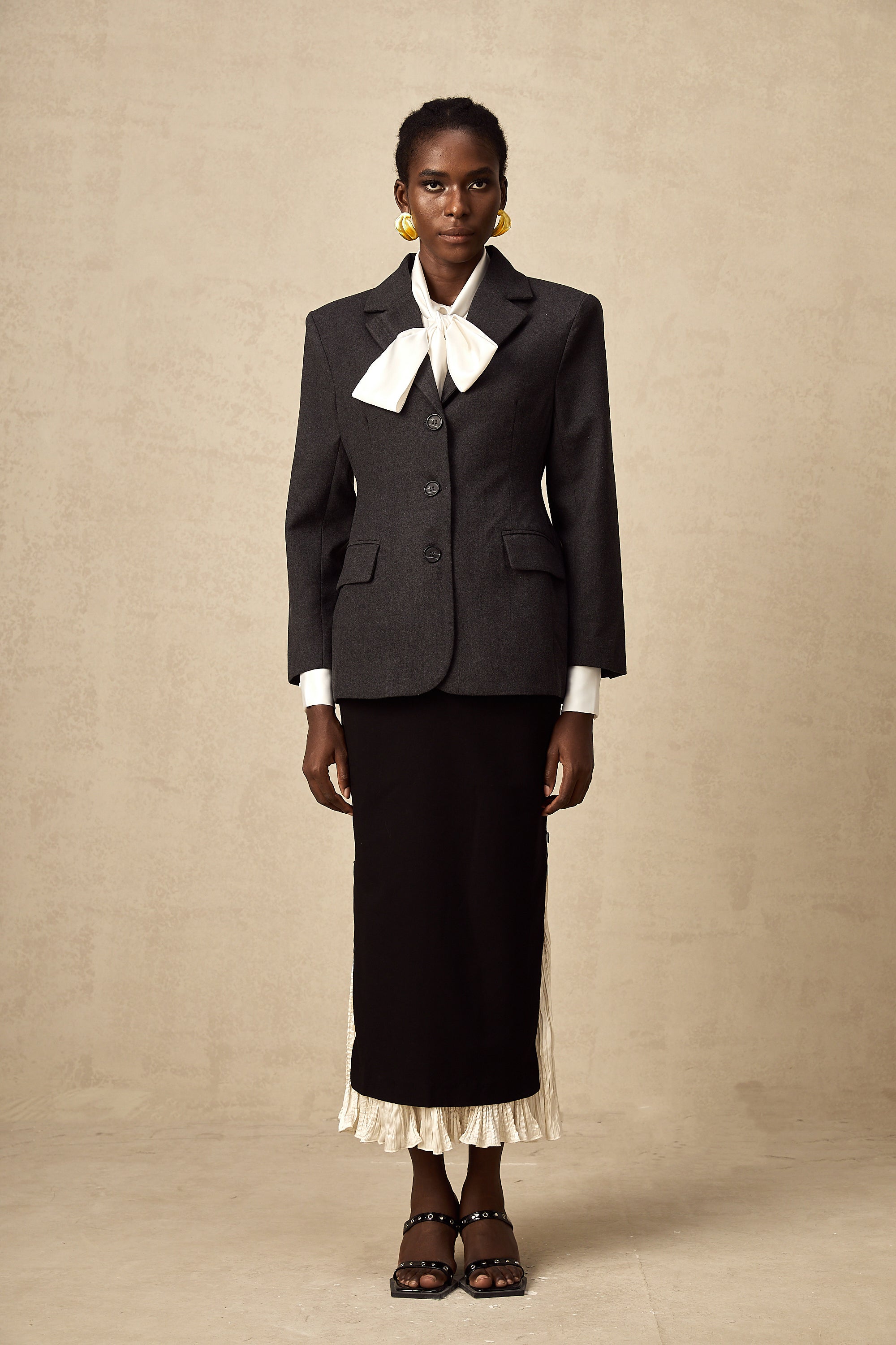 Lyana Gri Beli Dar Blazer