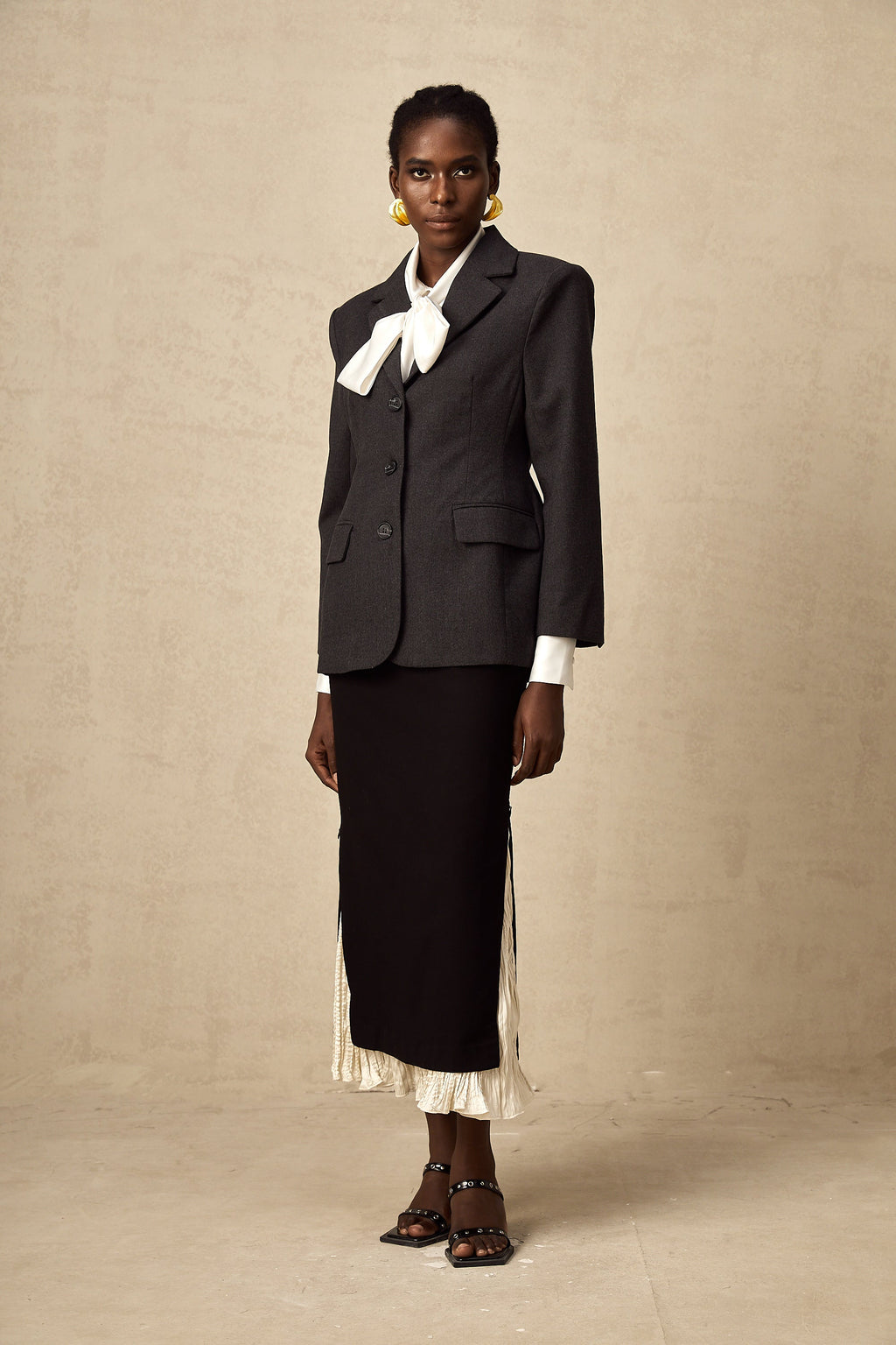 Lyana Gri Beli Dar Blazer