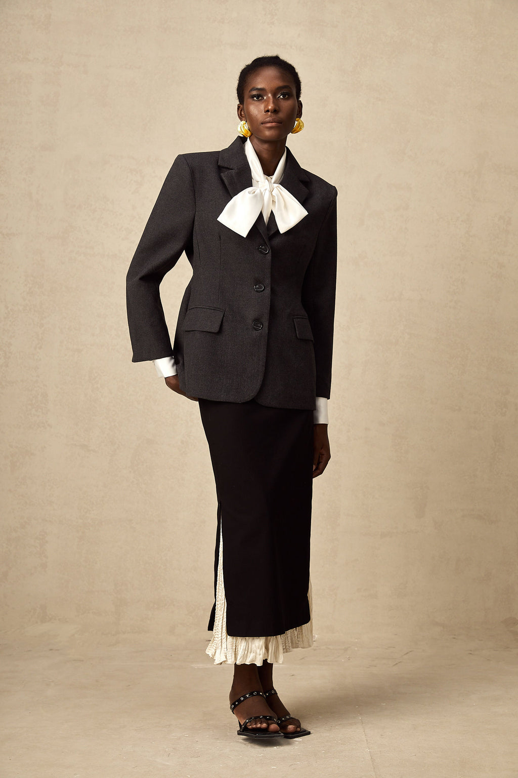 Lyana Gri Beli Dar Blazer