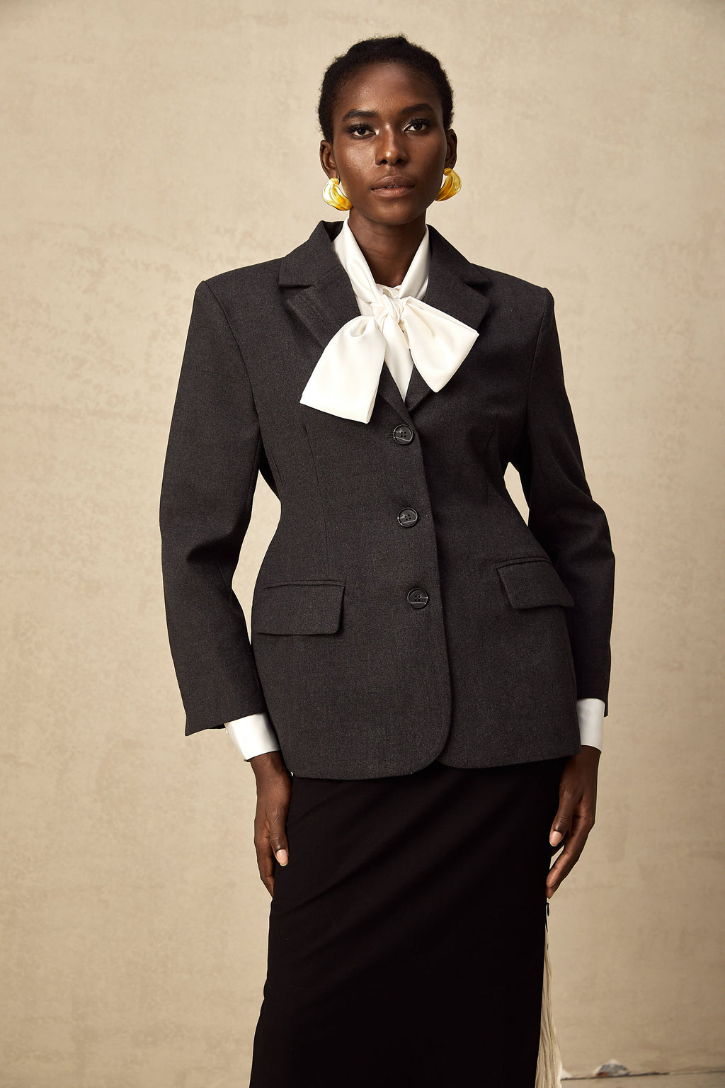 Lyana Gri Beli Dar Blazer
