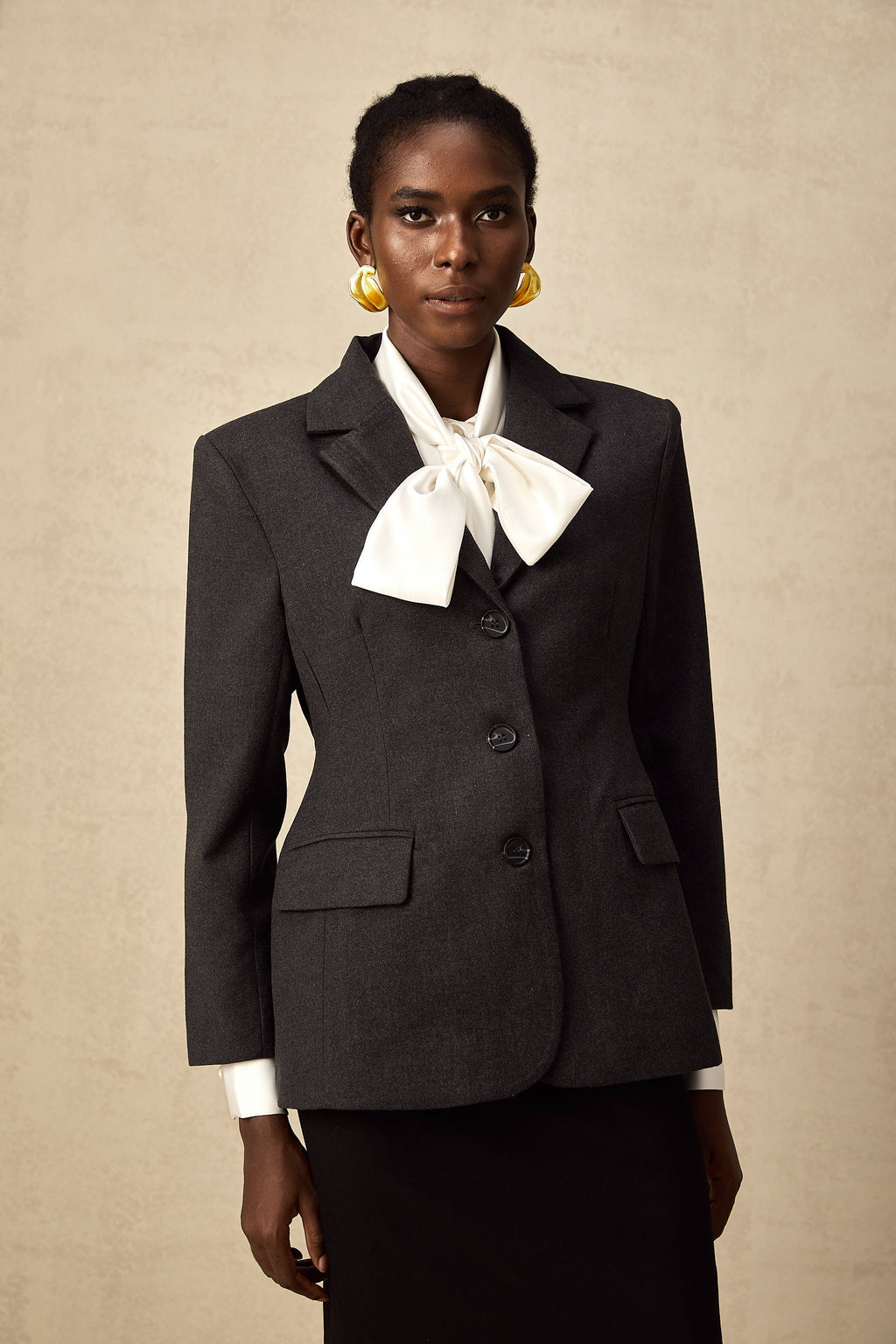 Lyana Gri Beli Dar Blazer