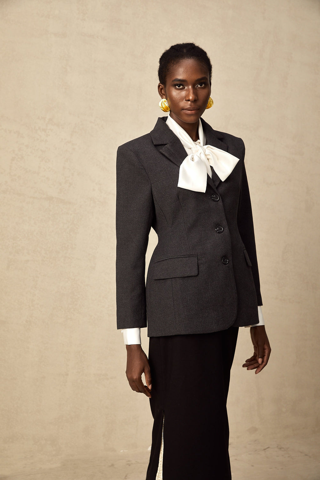 Lyana Gri Beli Dar Blazer
