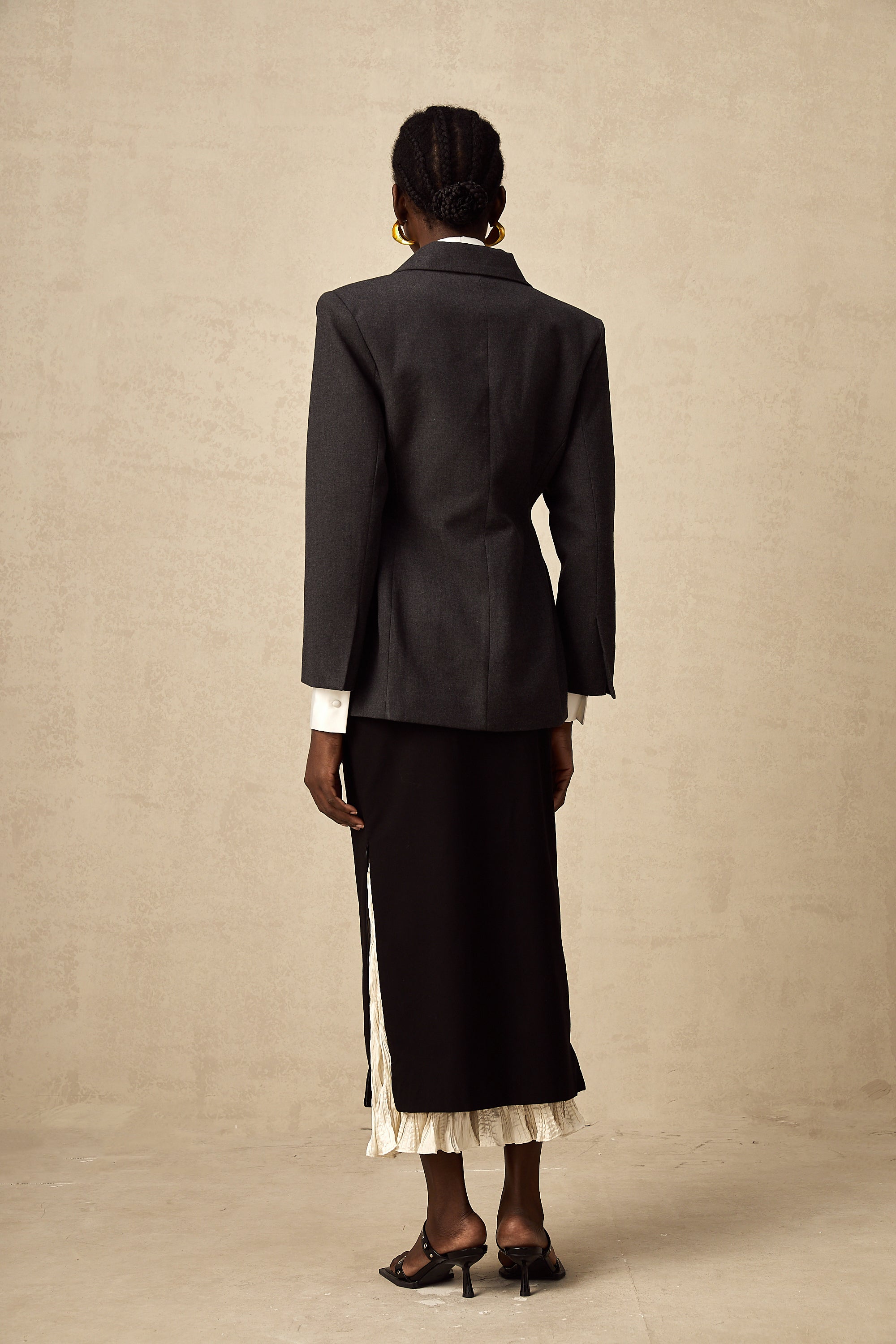 Lyana Gri Beli Dar Blazer