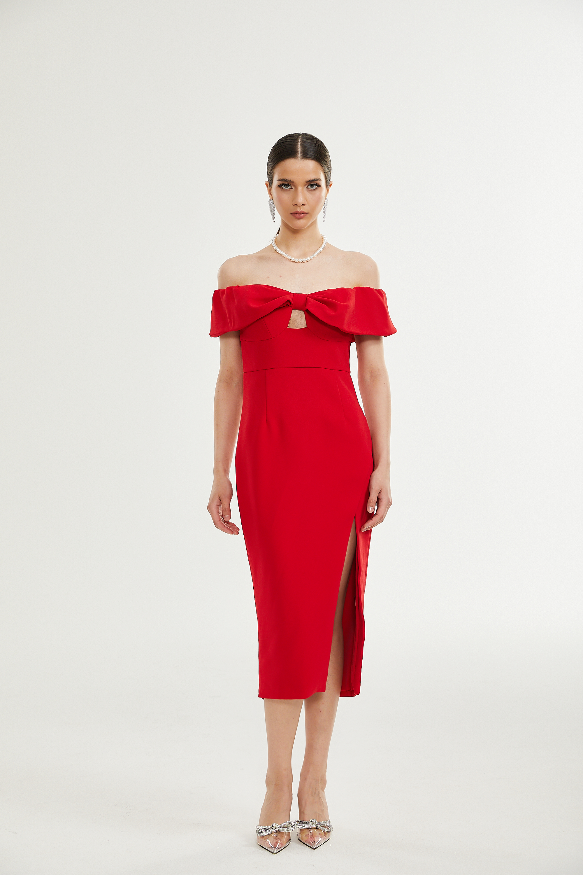 Catriona midi elbise