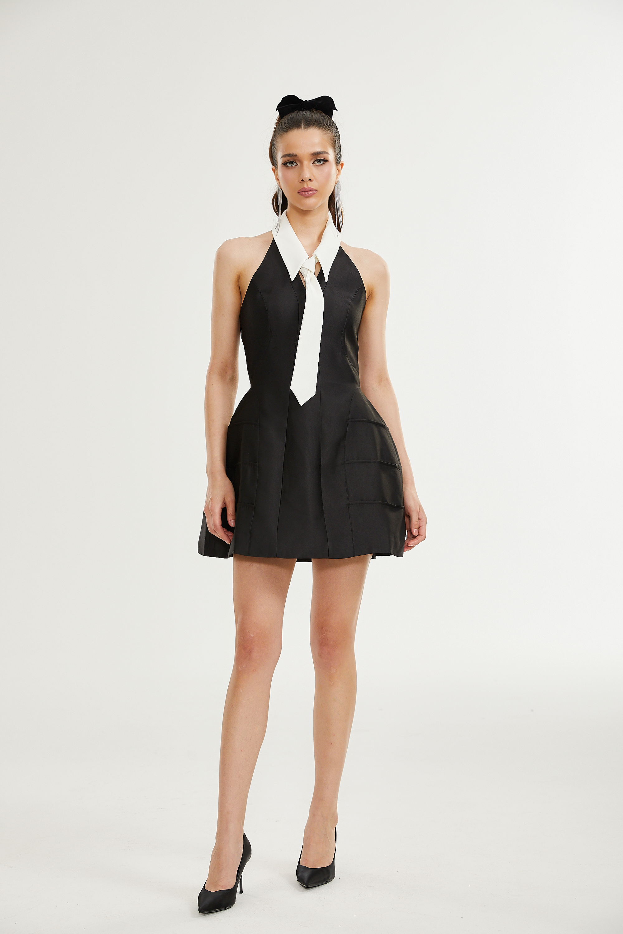 Emira kloş mini elbise