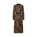Geneviève Leopar Desenli Midi Elbise