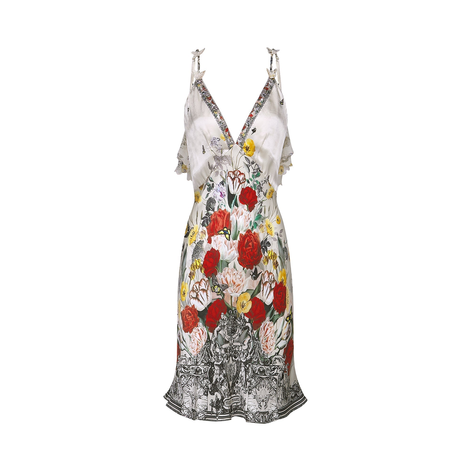 Giada çiçek mini elbise
