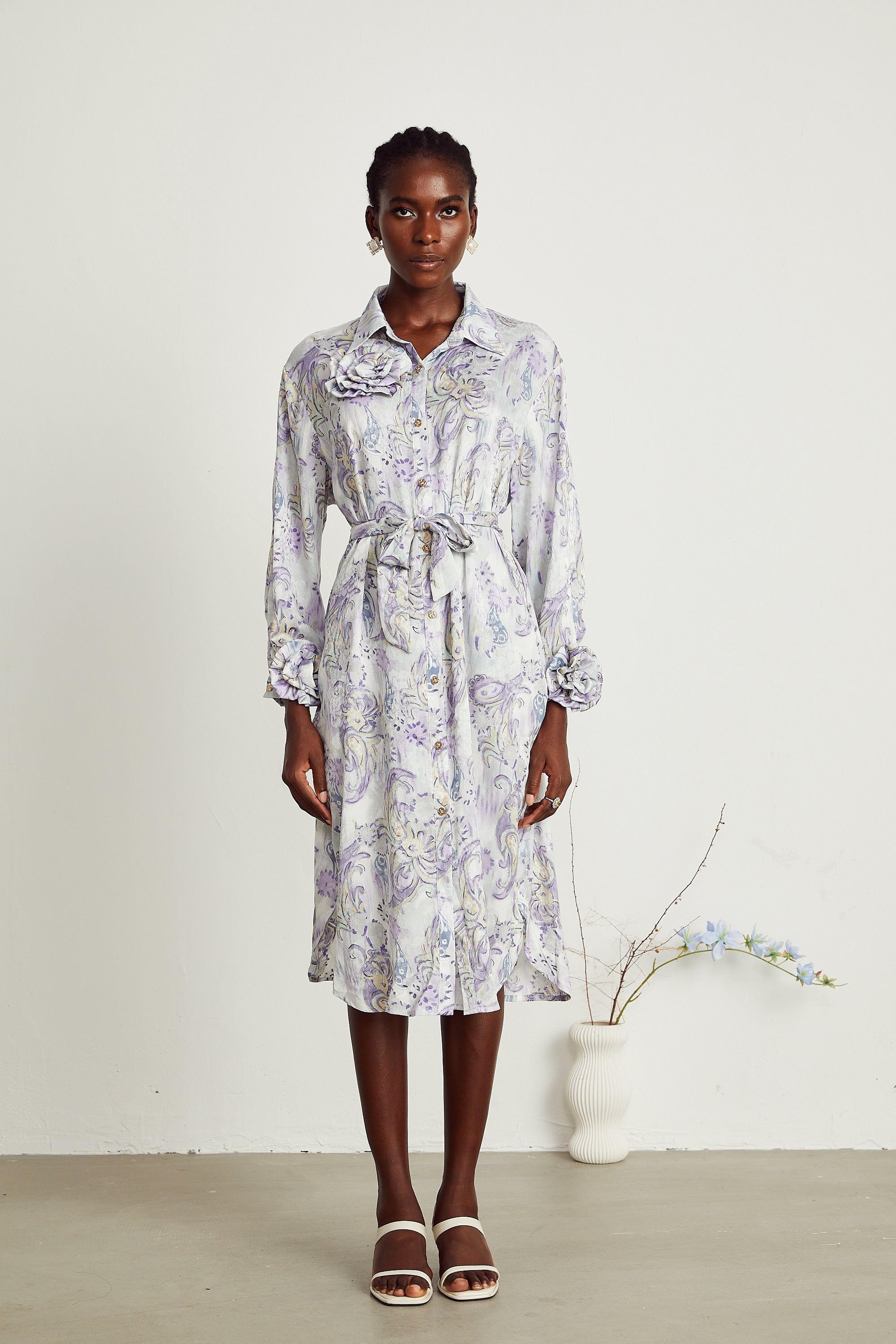 Clothilde midi elbise