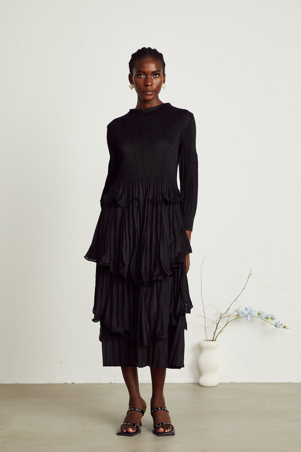 Brianna midi elbise