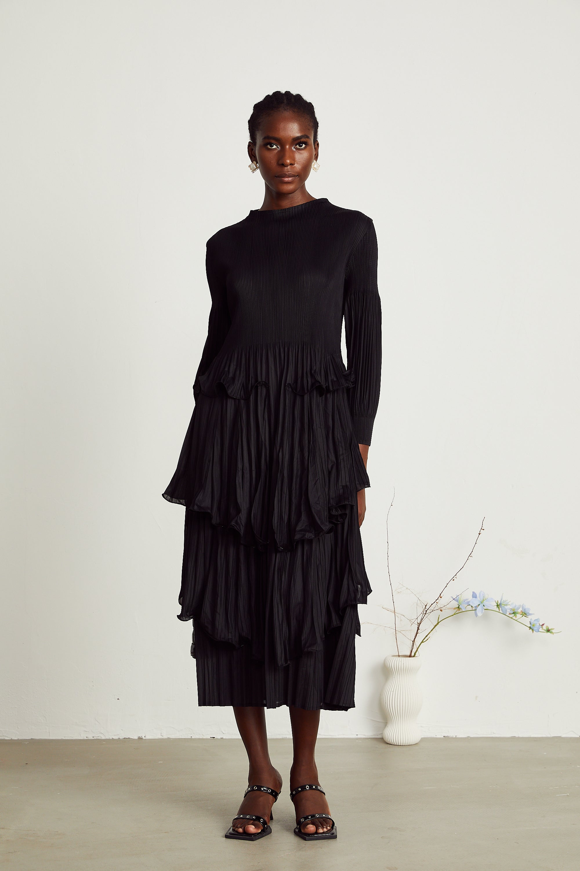 Brianna midi elbise