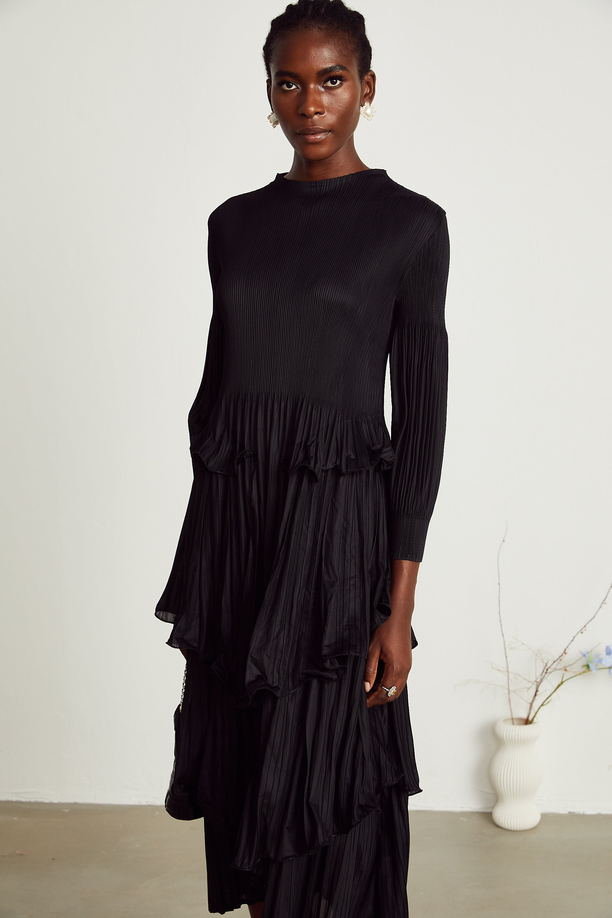 Brianna midi elbise