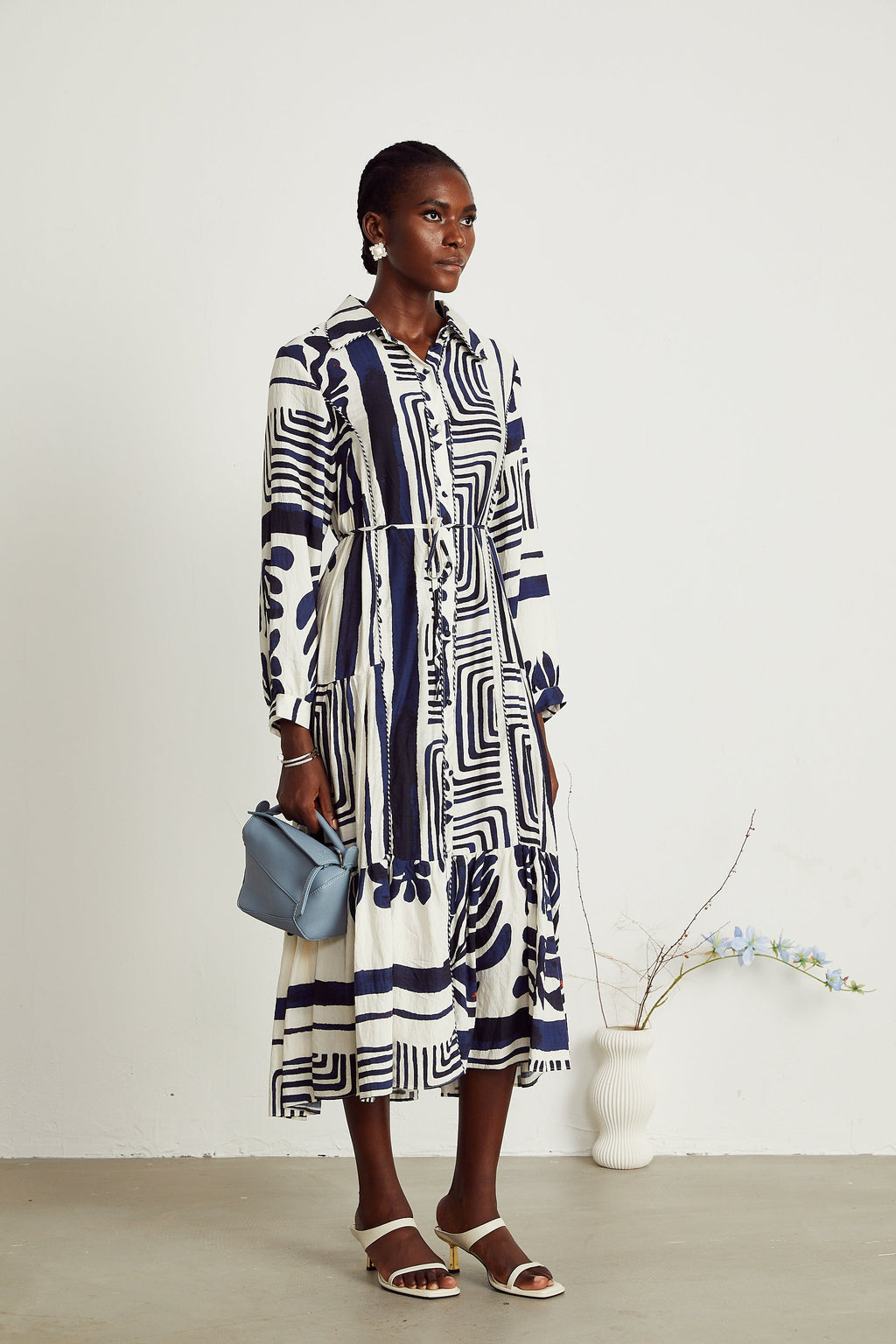 Colette midi elbise