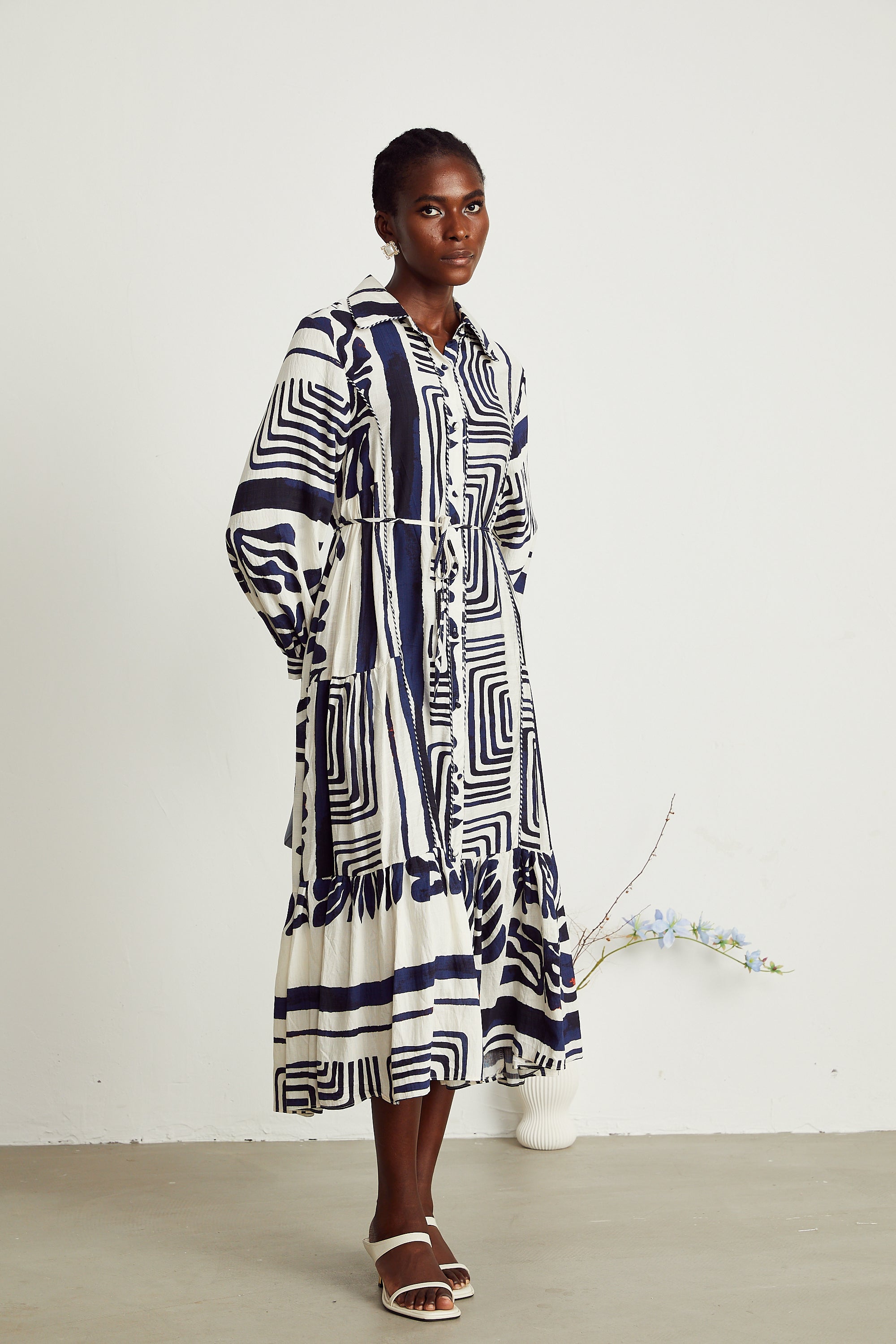 Colette midi elbise