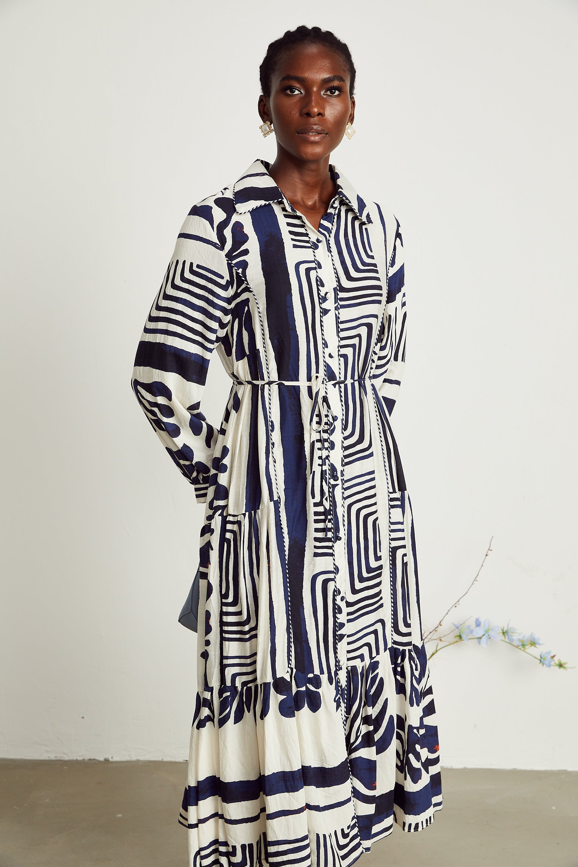 Colette midi elbise