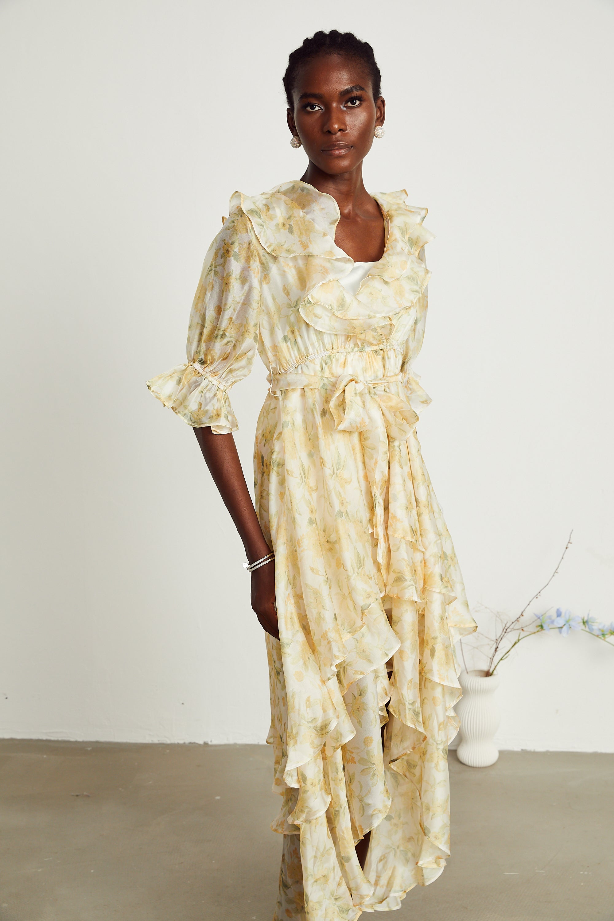 Amelie midi elbise