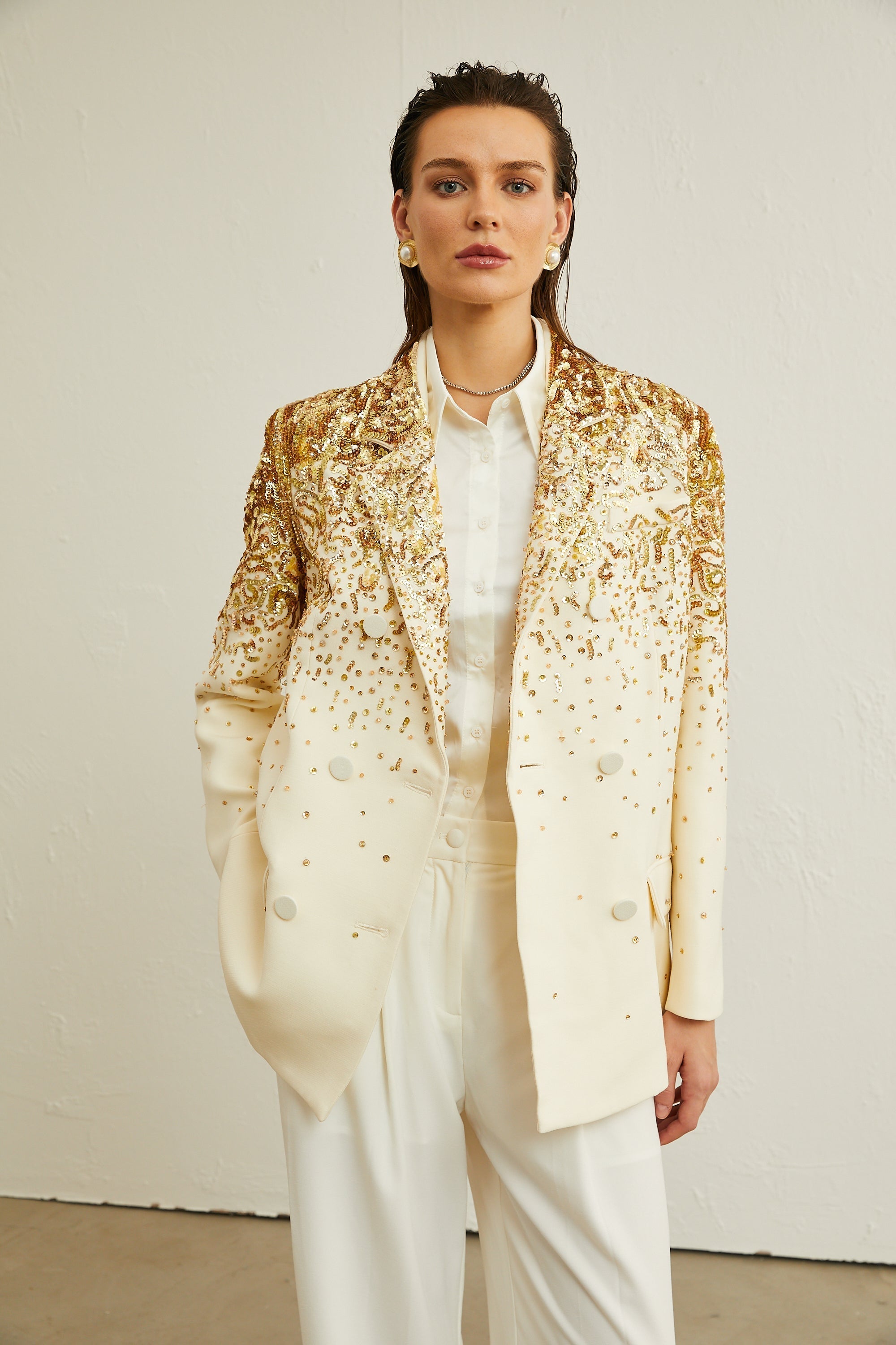 Carole Zımba Süslemeli İşlemeli Blazer