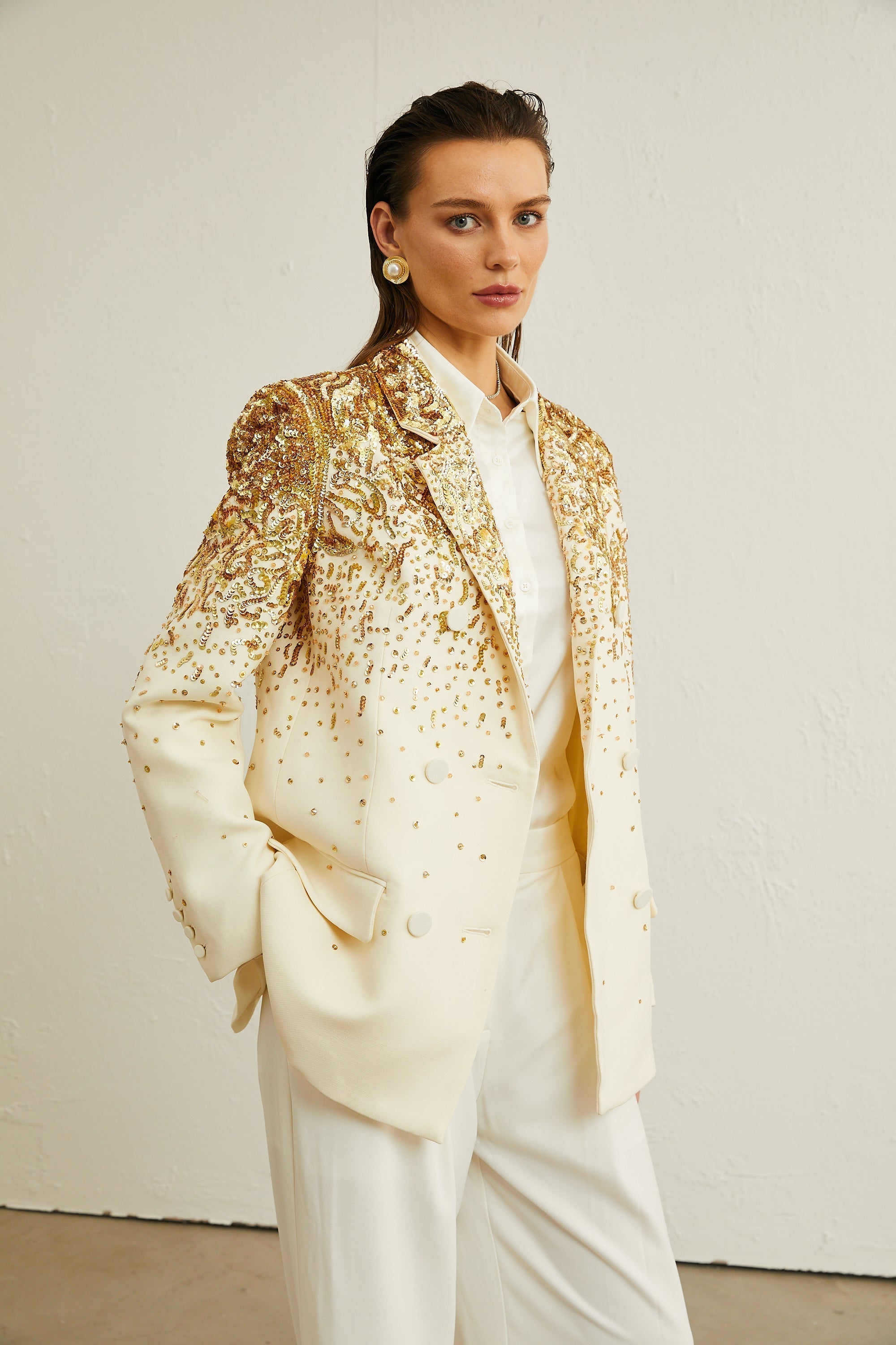 Carole Zımba Süslemeli İşlemeli Blazer