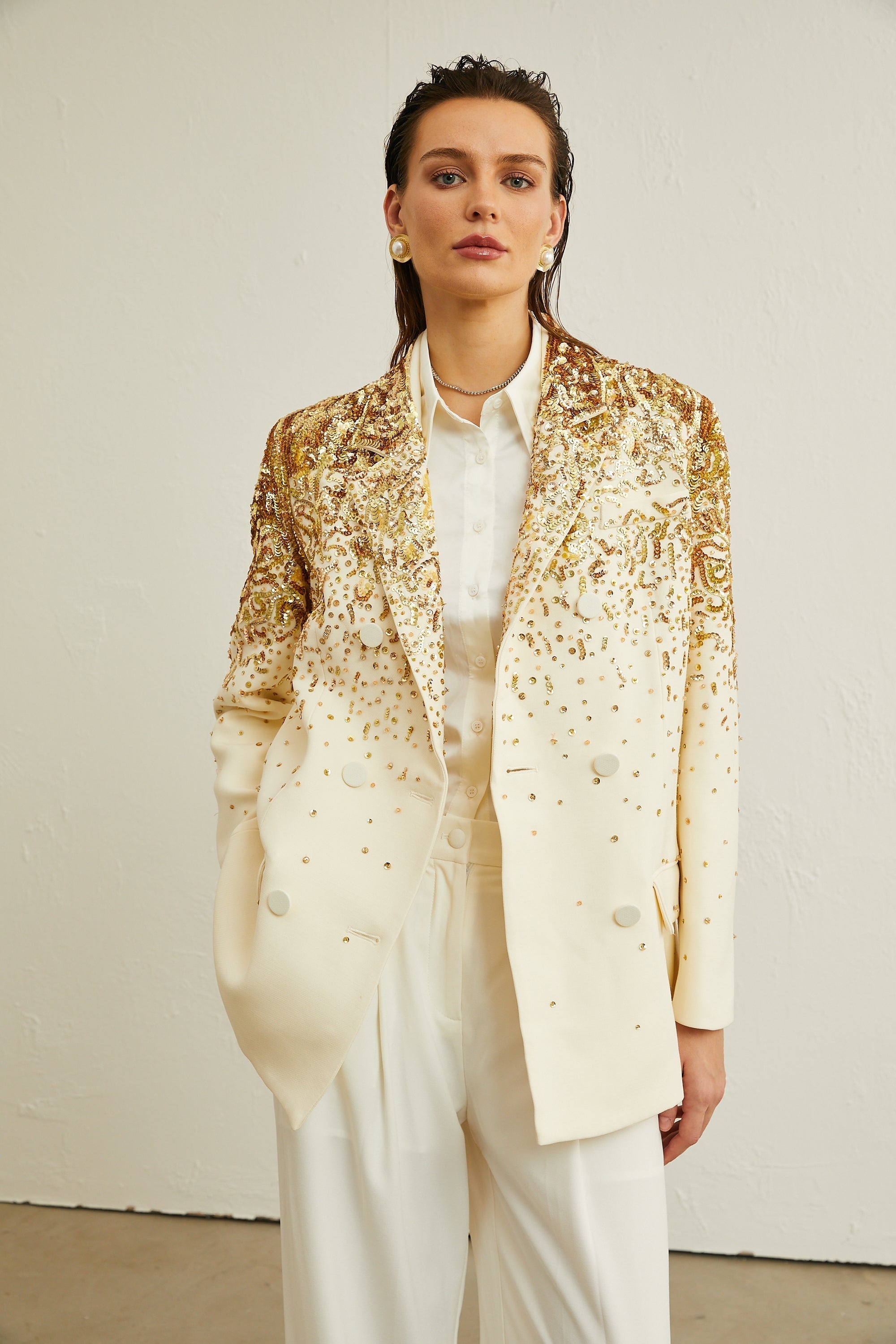 Carole Zımba Süslemeli İşlemeli Blazer
