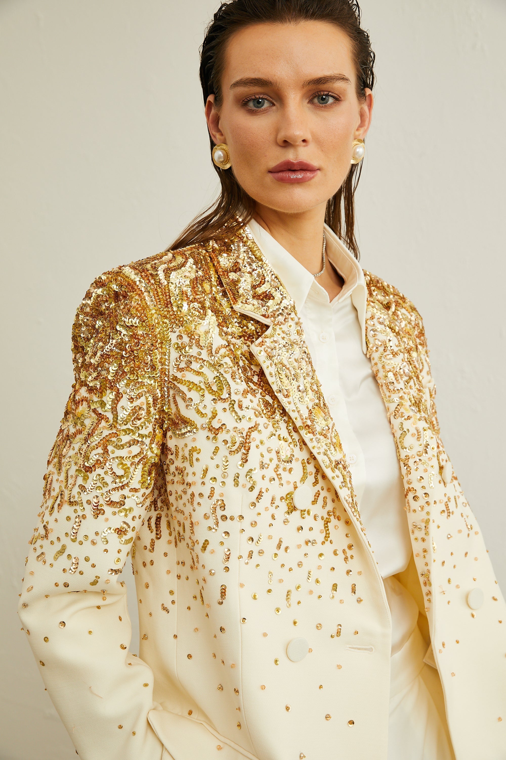 Carole Zımba Süslemeli İşlemeli Blazer