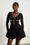 Aëlle örgü mini elbise