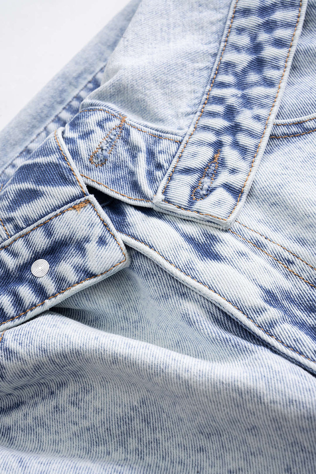 Denim Yüksek Bel Şort