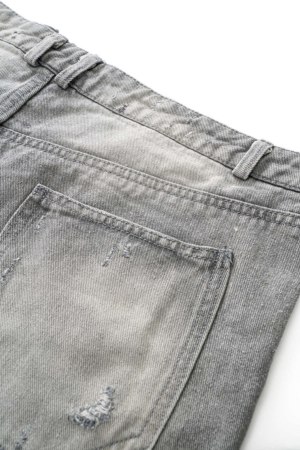 Denim Asimetrik Şort