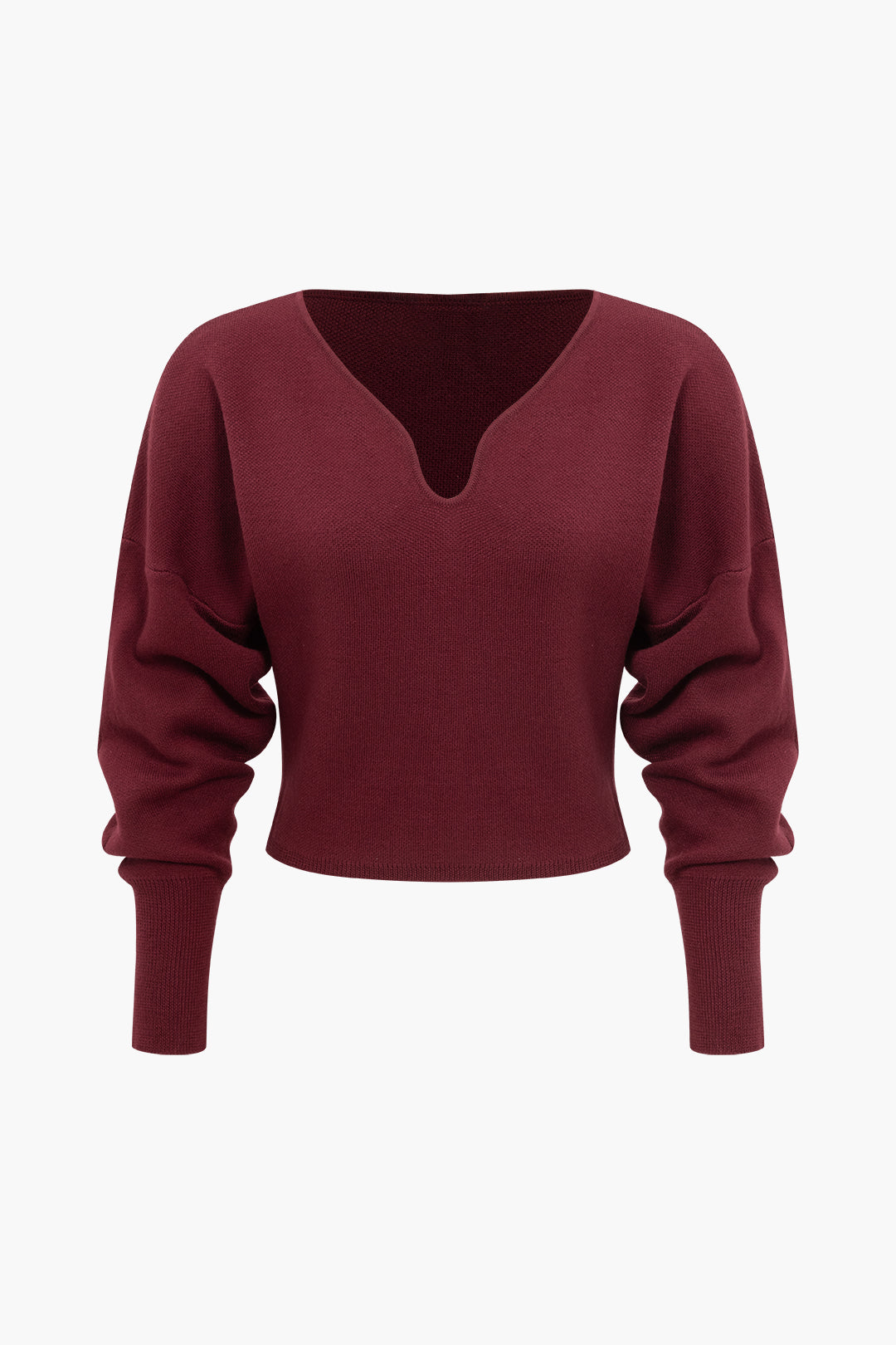 Basic Düz Örgü Uzun Kollu top