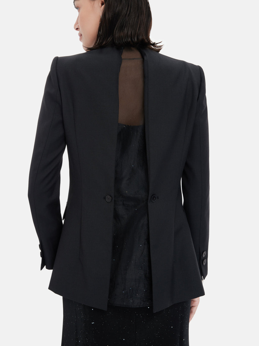 Yeniden Yapılandırılmış Organze Blazer