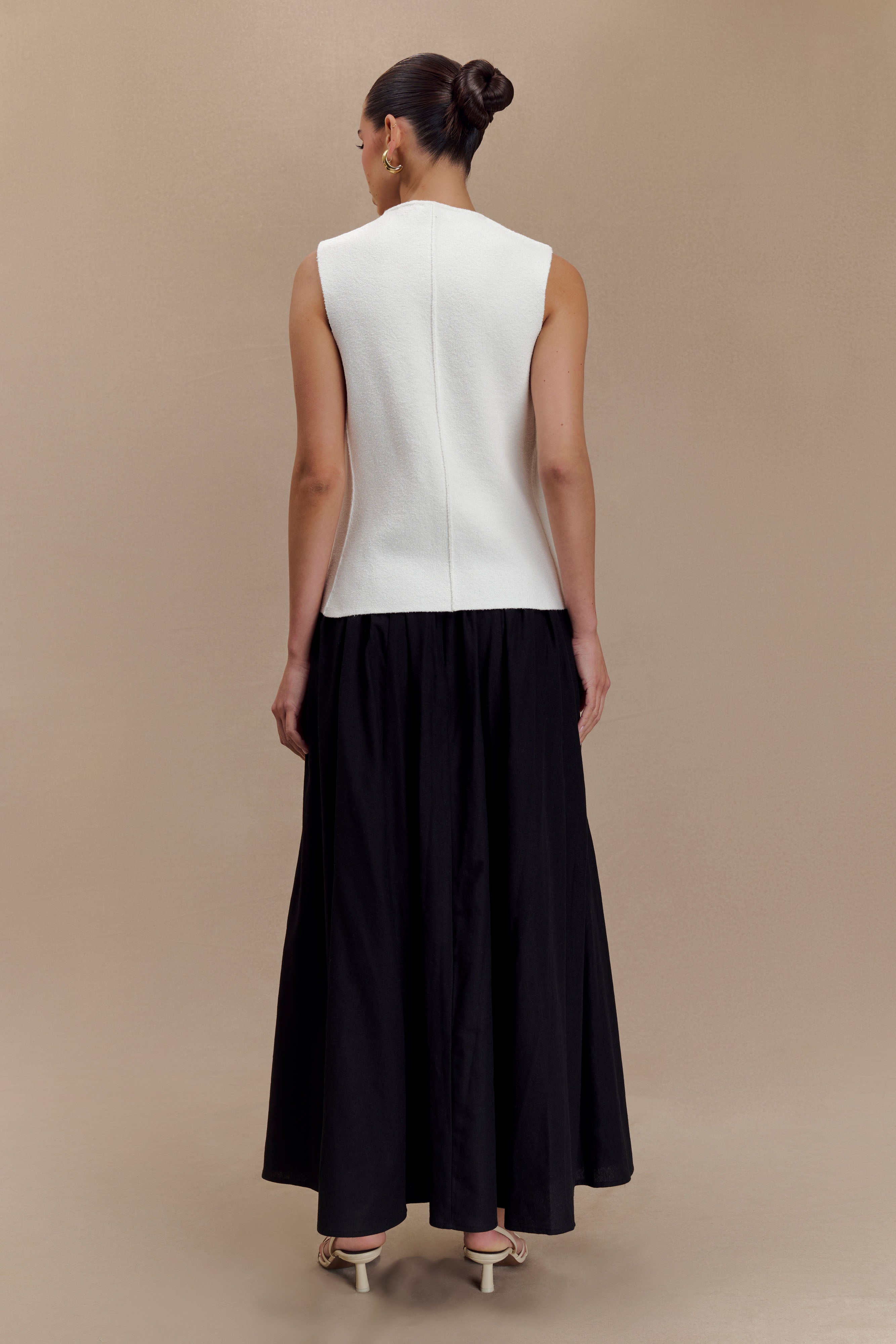 Clarence Keten A-Line Maxi Etek - Siyah
