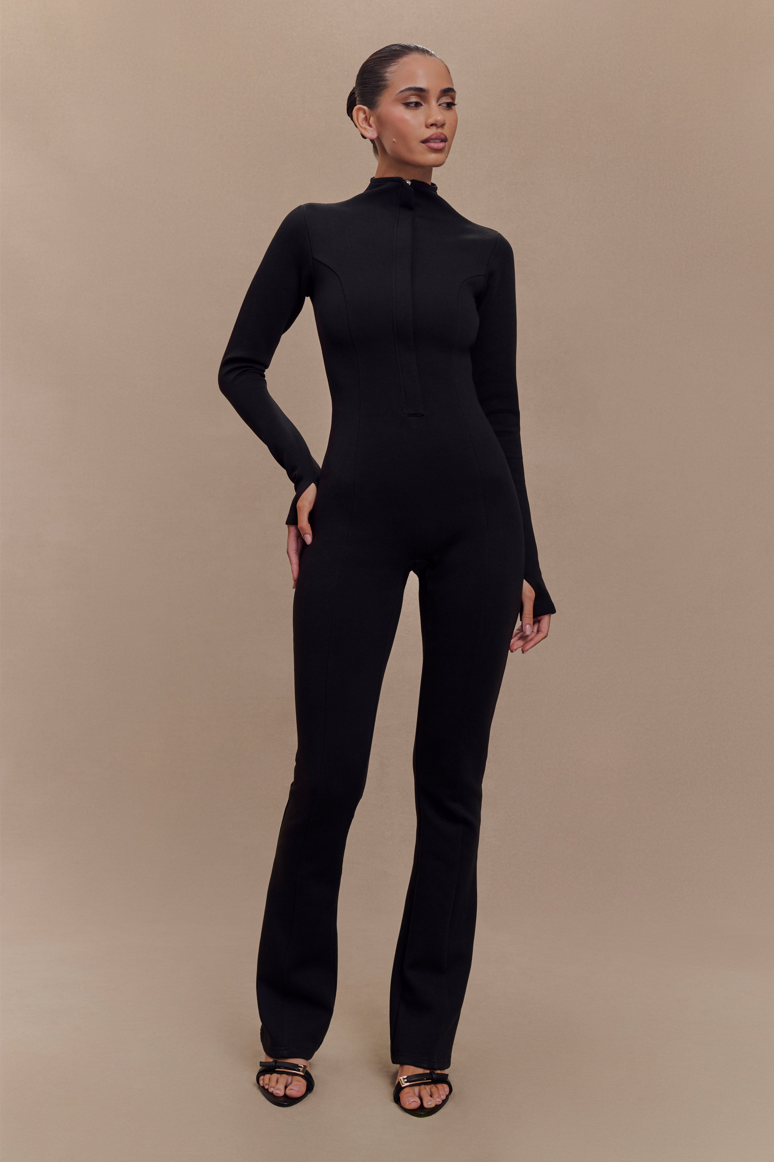 Margaery Scuba Jersey Tulum - Siyah