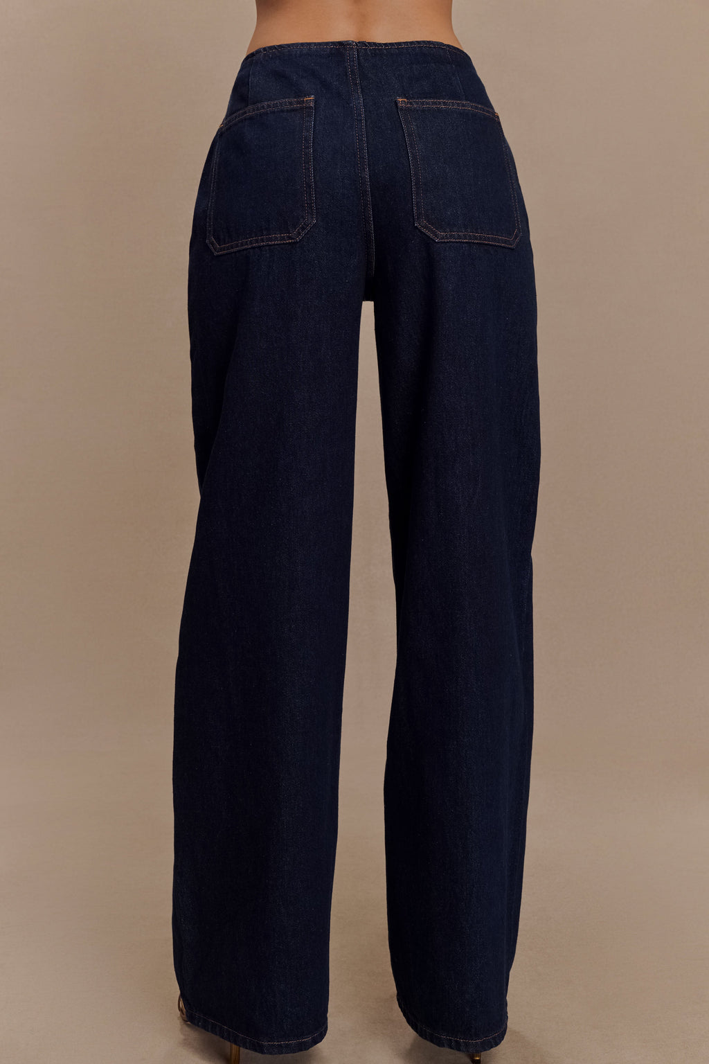 Caitlin Mid Bel Denim Flare Jeans - İndigo Mavi