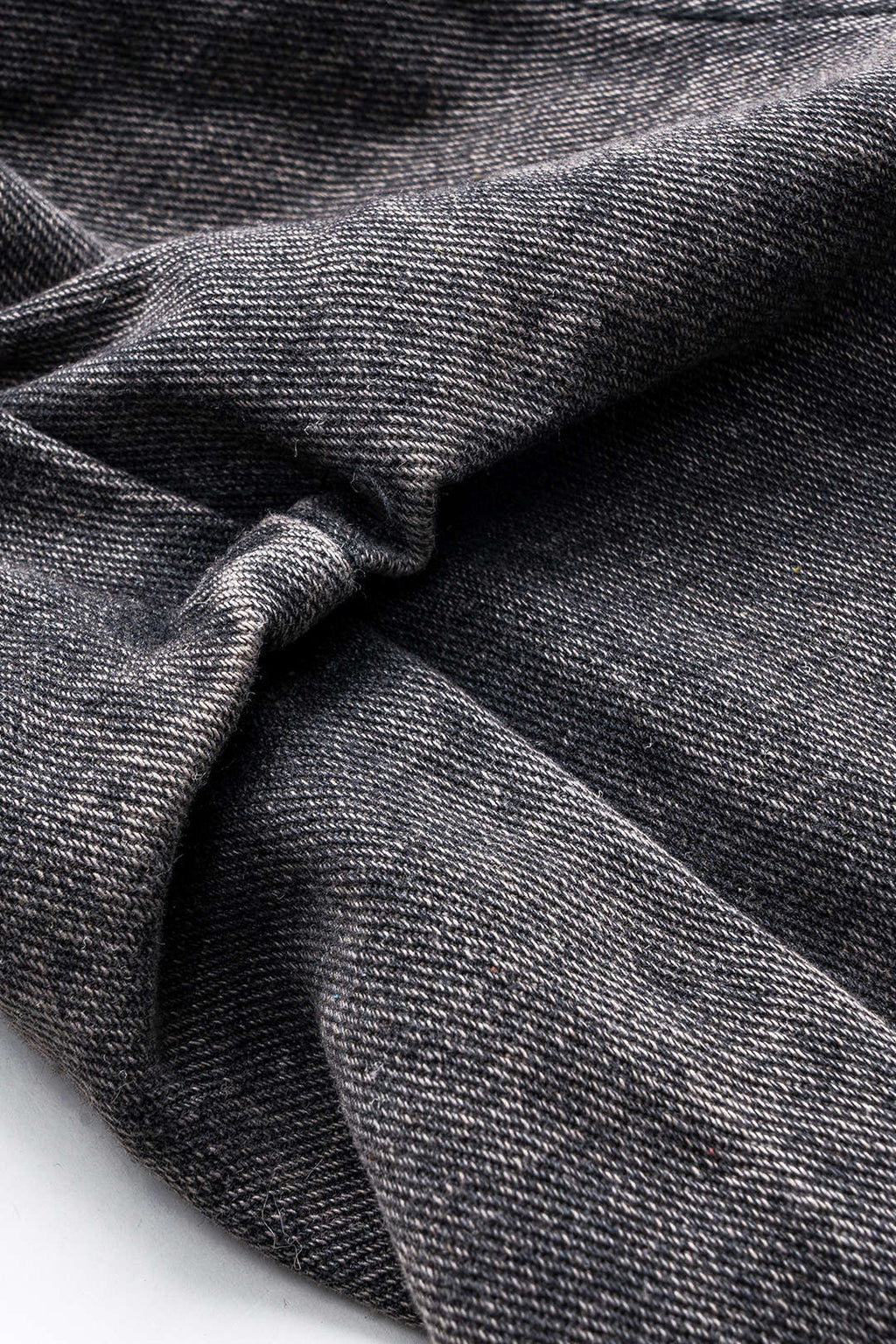 Denim Büzgülü Düğmeli Cep Detaylı Geniş Paça Jean