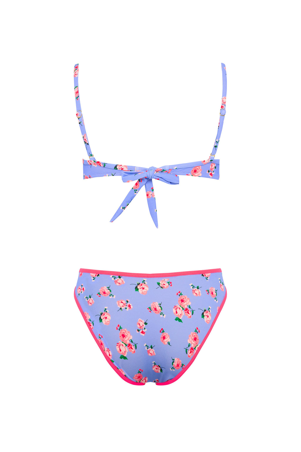Banou Baskılı Fırfırlı Balconette Bikini Takımı In Souci