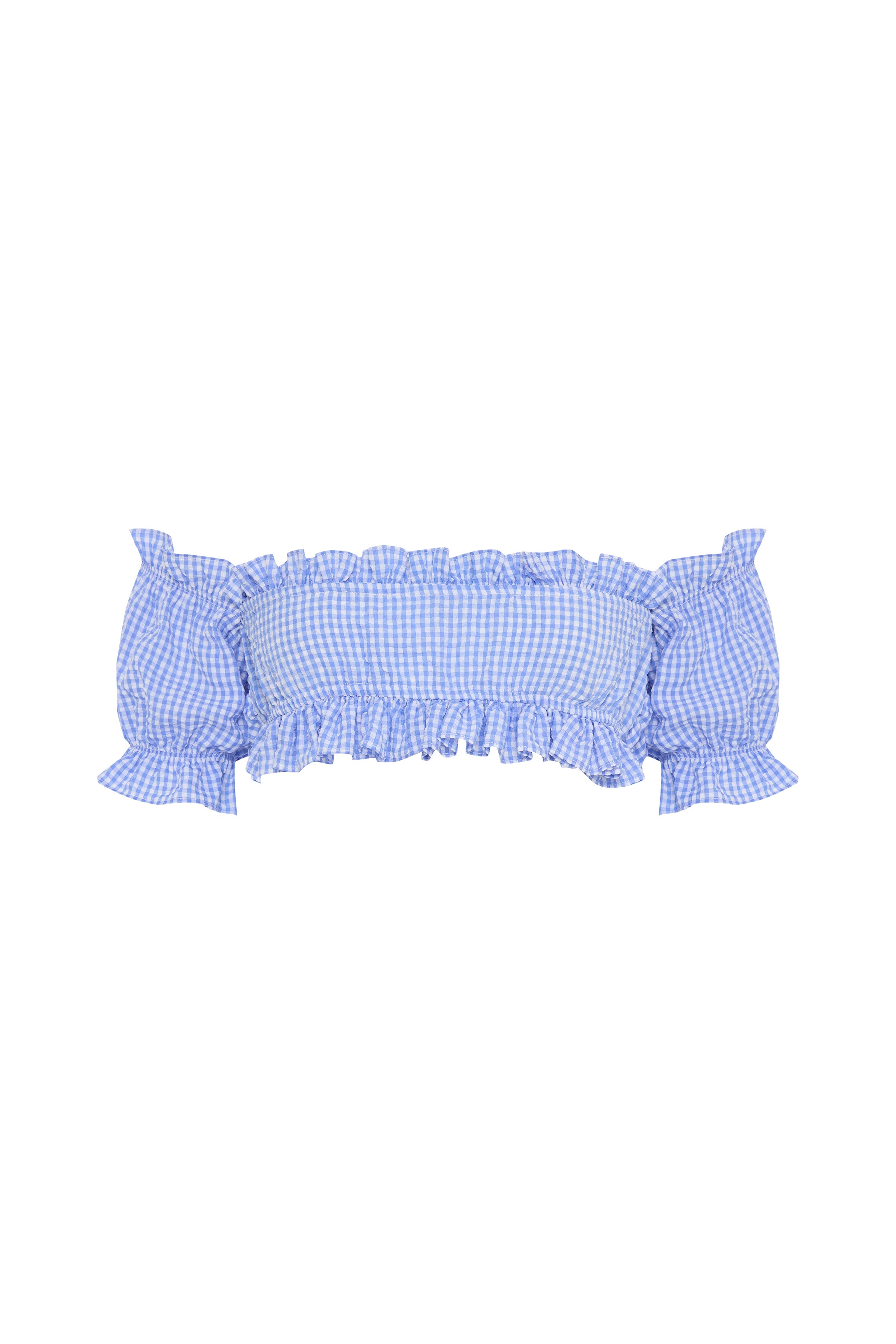 Houri Crop Top Mavi