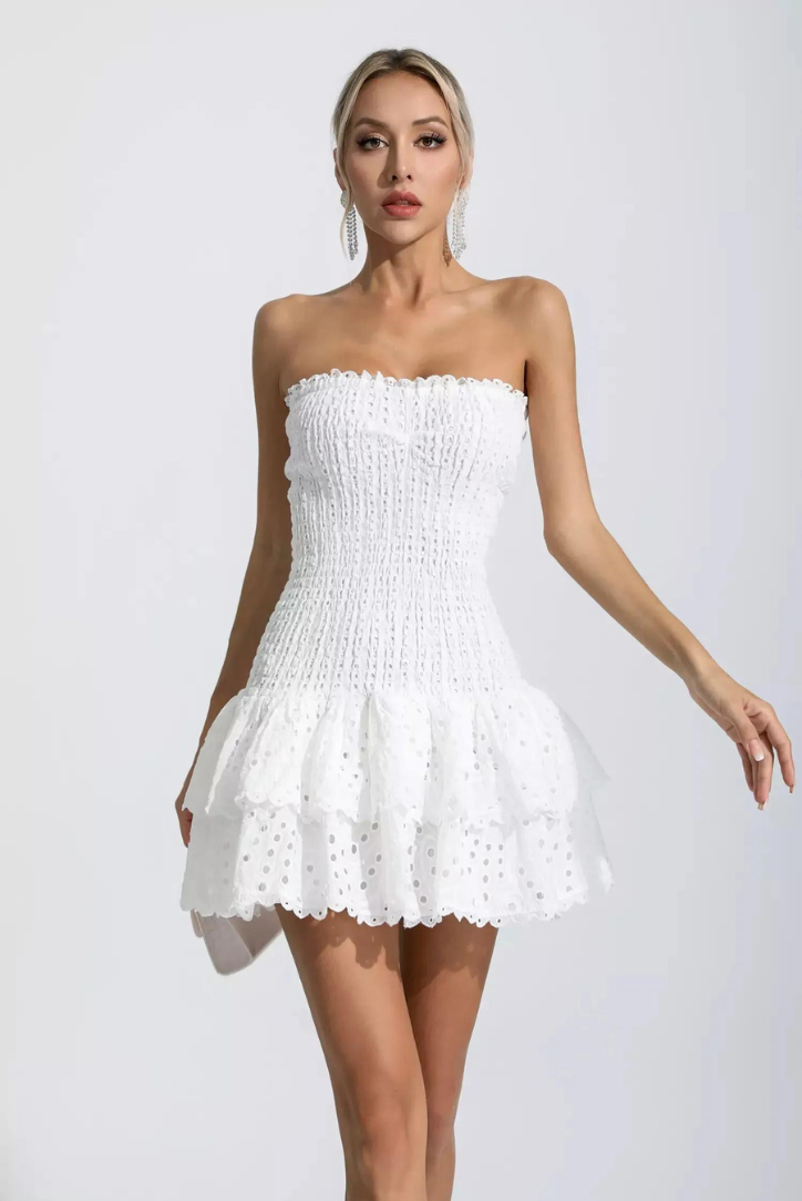 Monaco Mini Elbise - Beyaz®