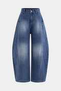 Denim Barrel Kot