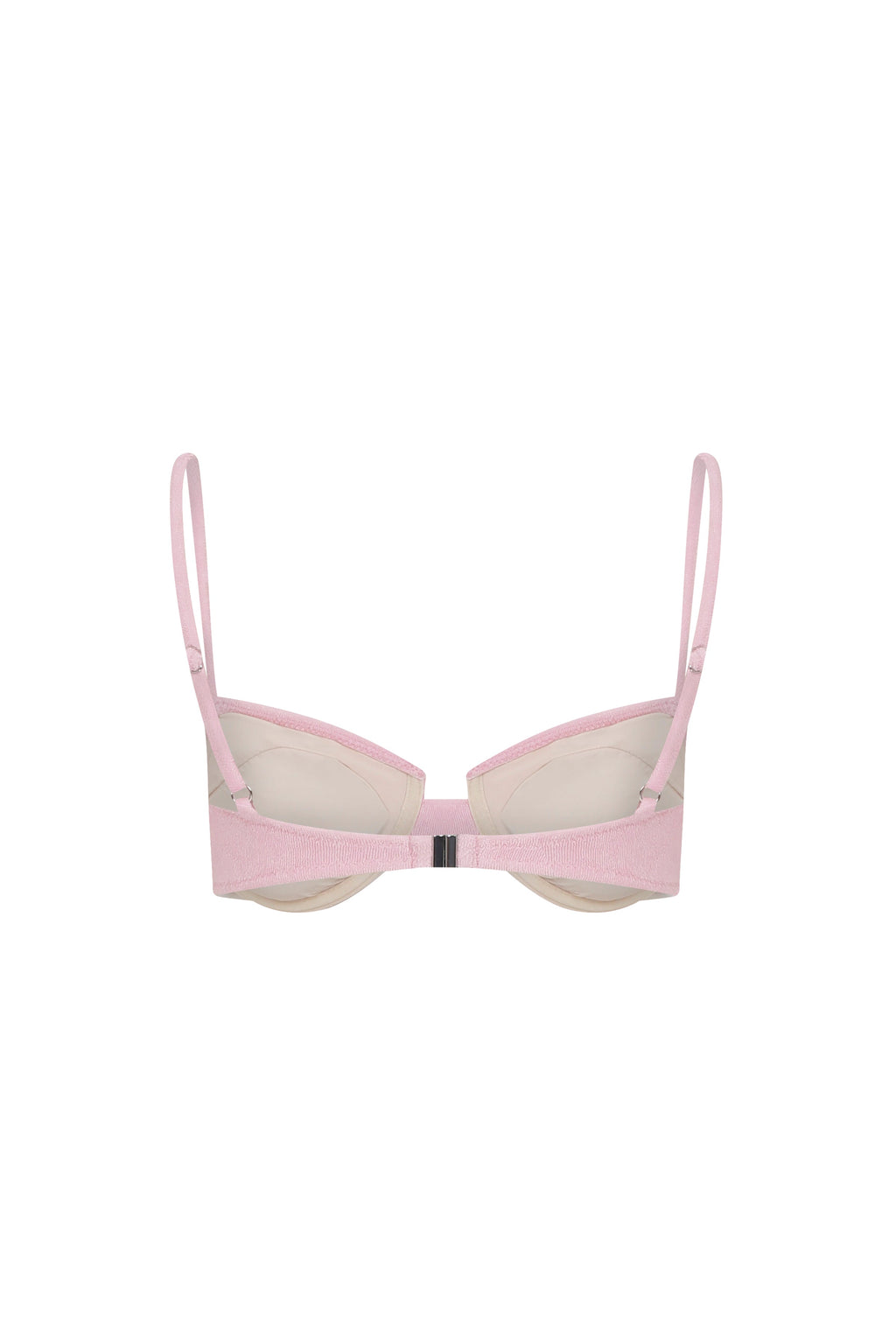 Scarlet Terry Balconette Bikini Üstü Pembe